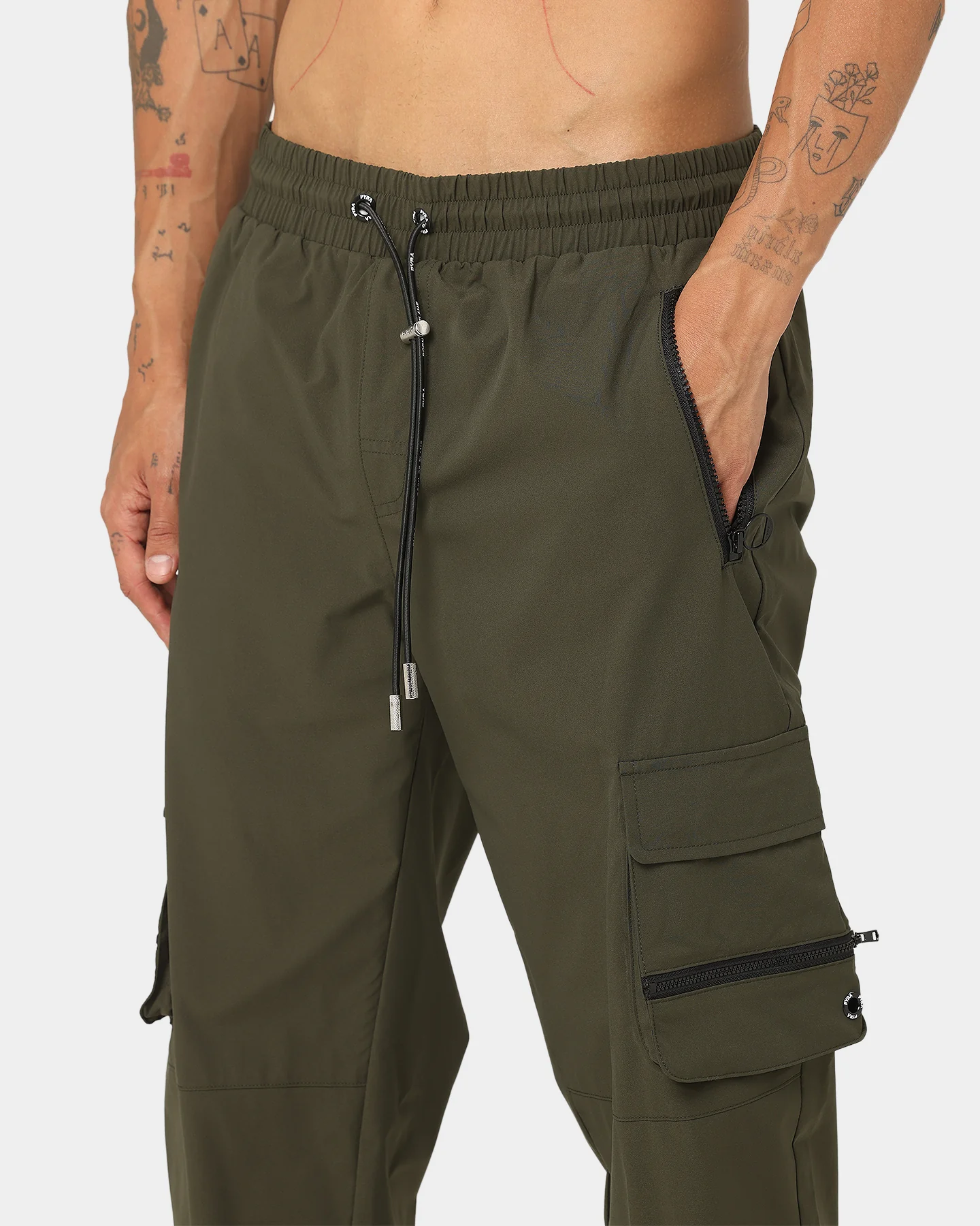 PYRA Nero Cargo Pants Olive - Image 7