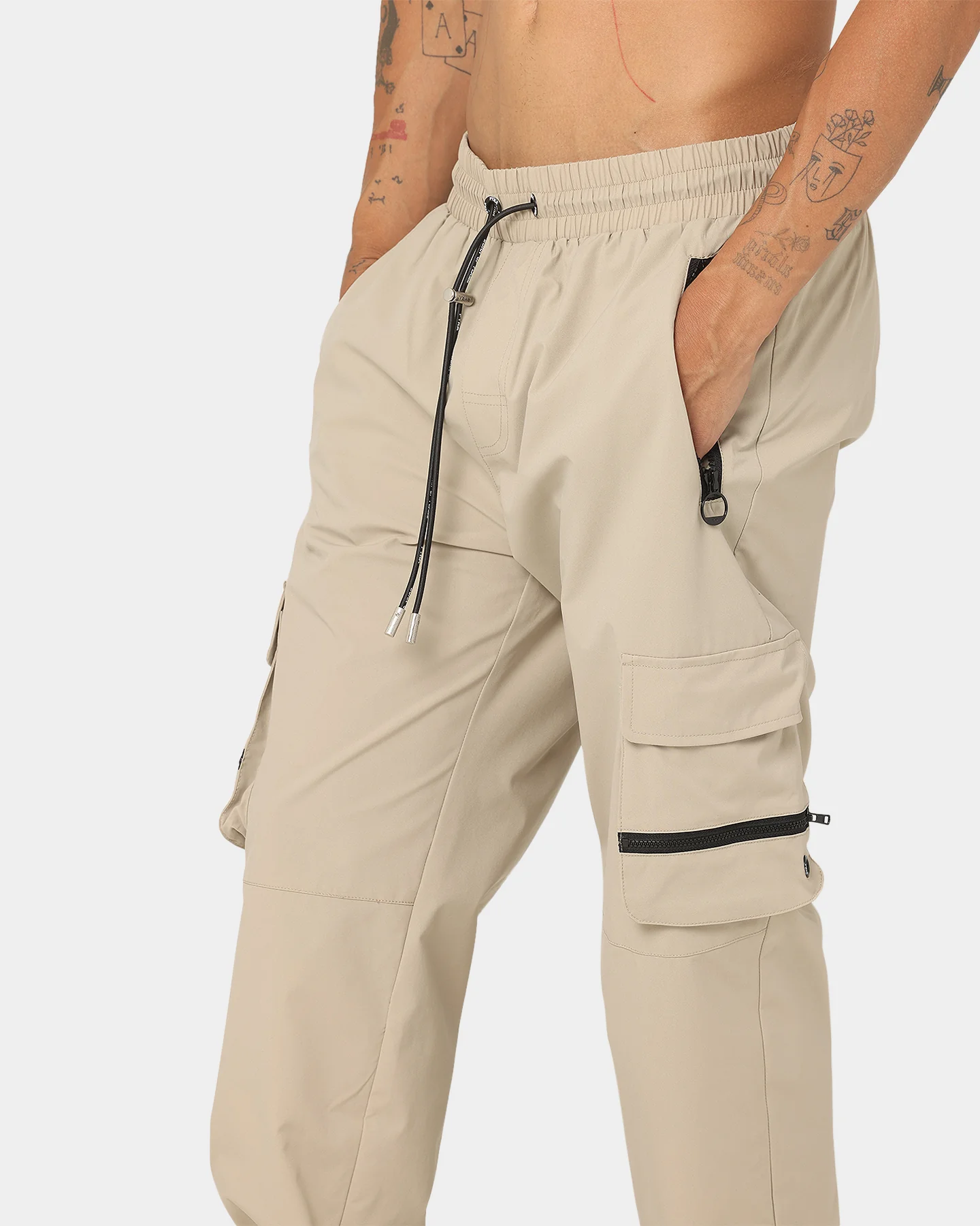 PYRA Nero Cargo Pants Sand - Image 7