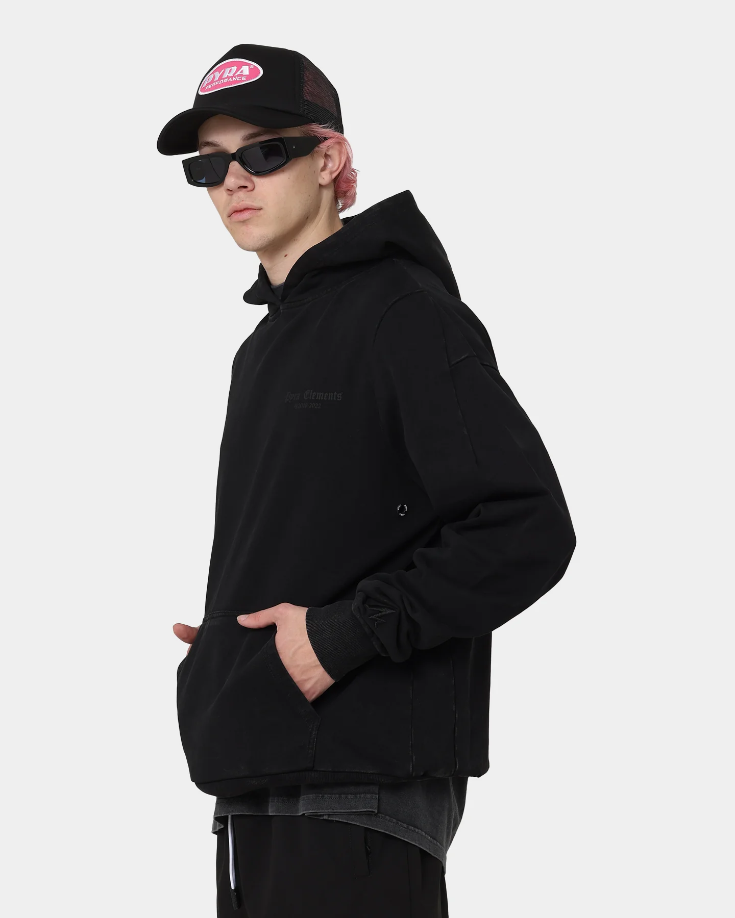 PYRA Old Town Vintage Hoodie Vintage Black - Image 6