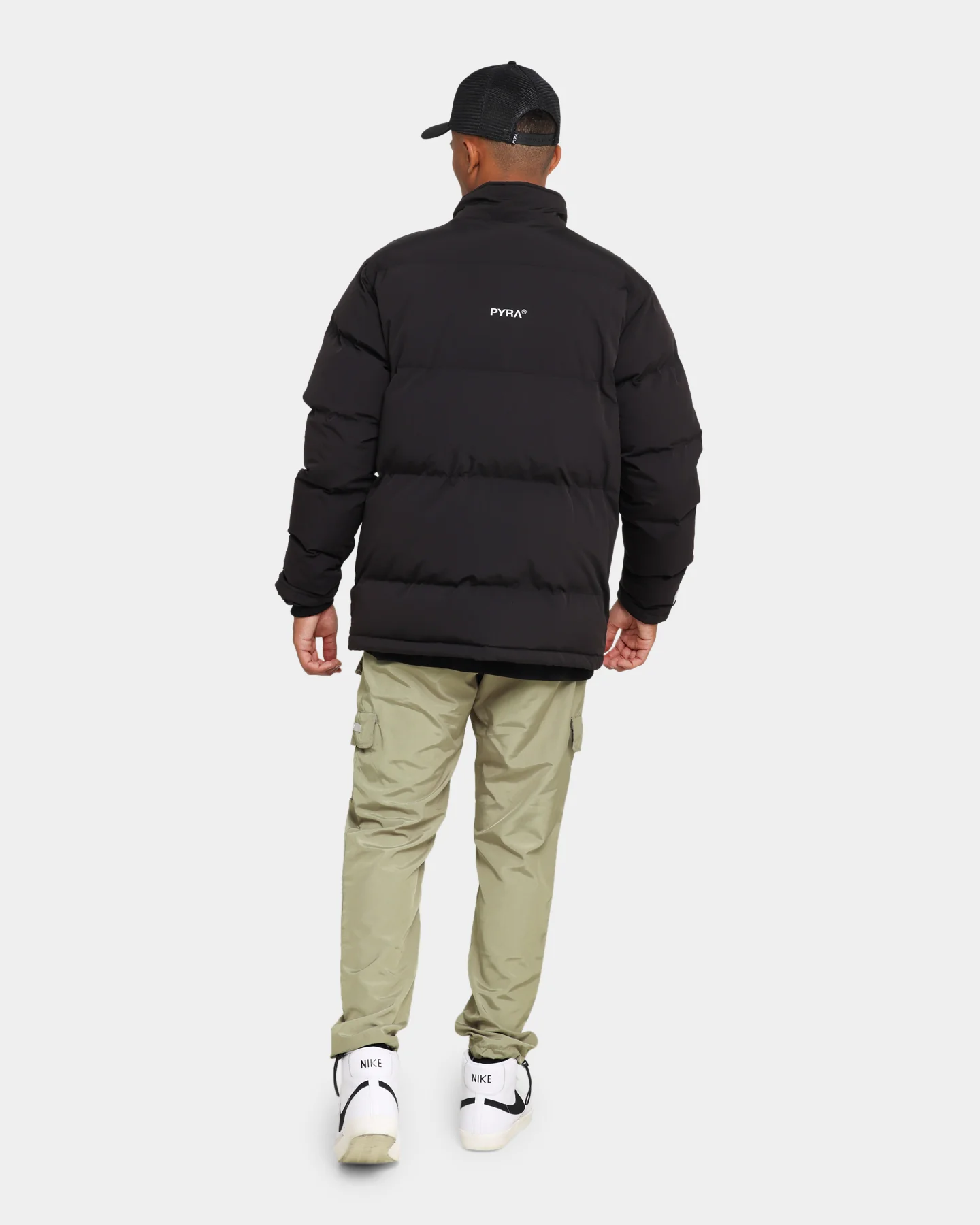 PYRA Padded Puffa Jacket Black - Image 2