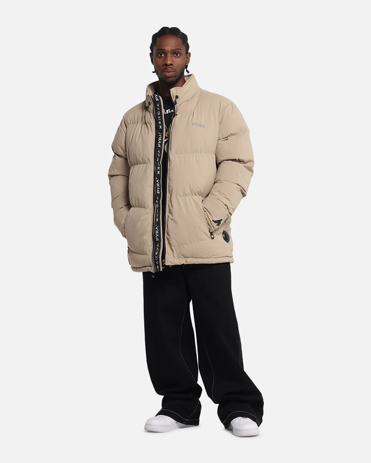 Pyra Padded Puffa Jacket Natural - Image 3