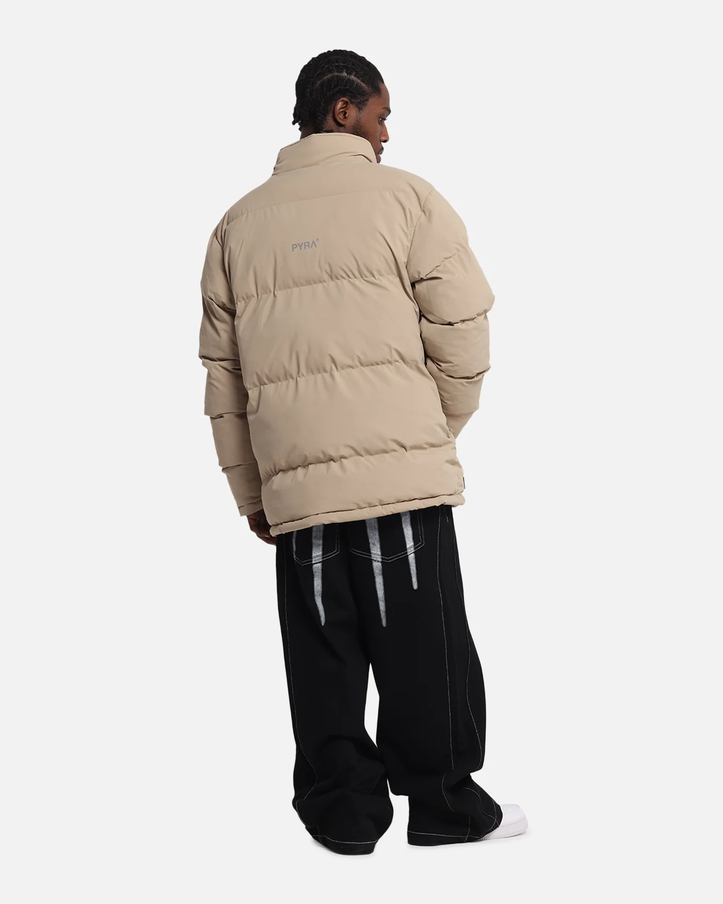 Pyra Padded Puffa Jacket Natural - Image 4