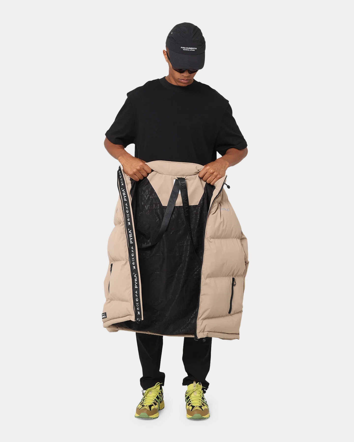 PYRA Padded Puffa Jacket Natural - Image 12