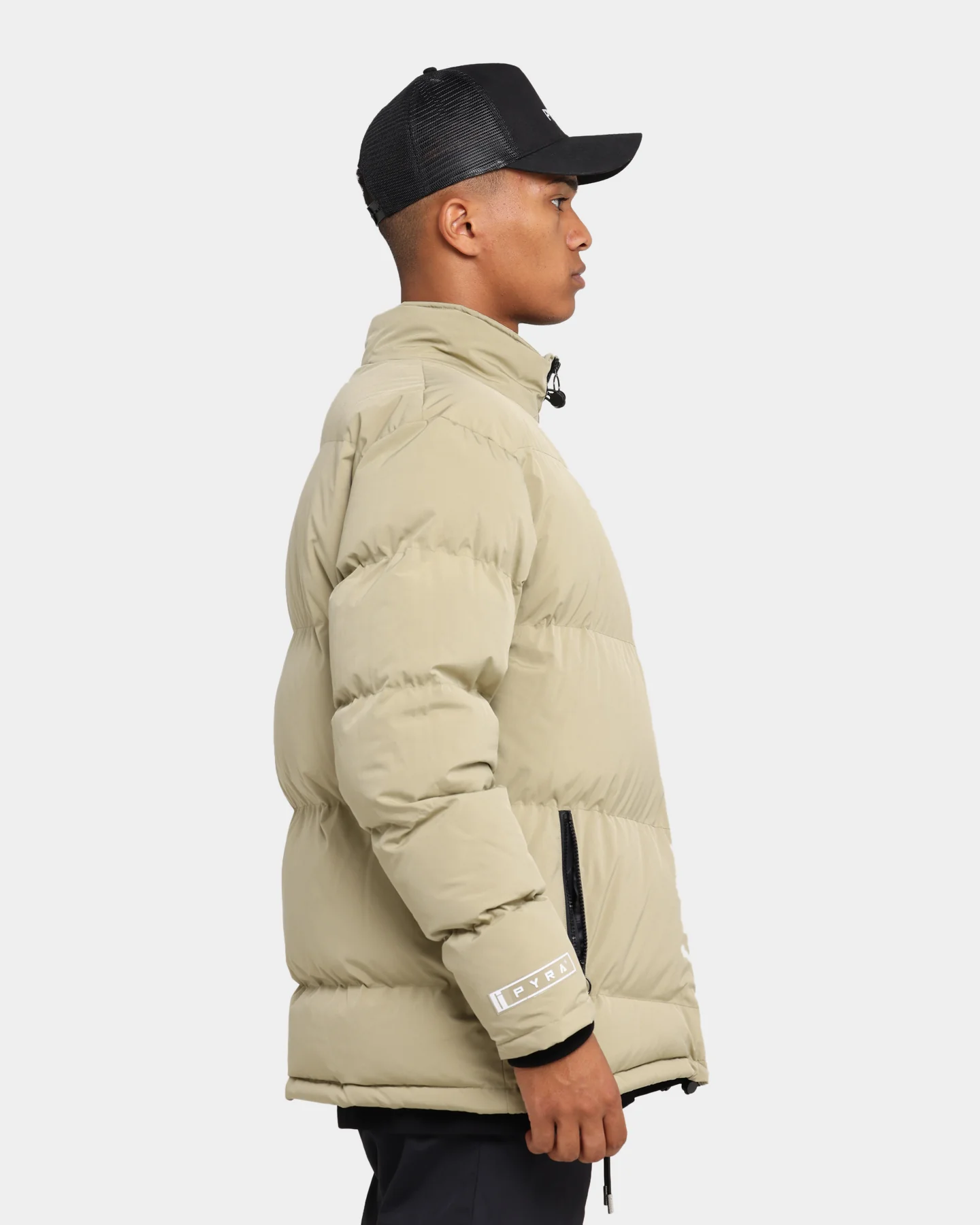 PYRA Padded Puffa Jacket Olive - Image 4