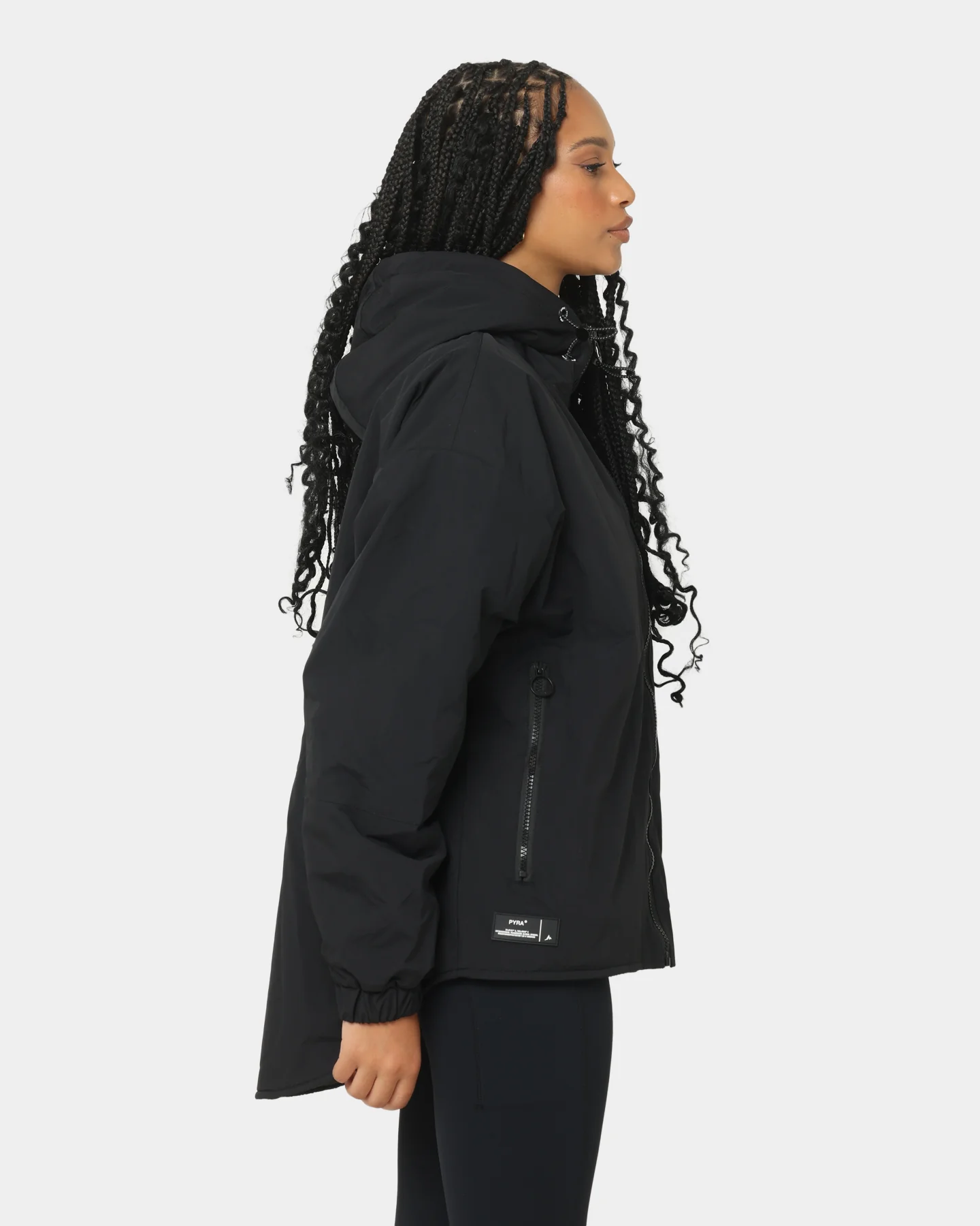 PYRA Women's Polartec Trail Jacket Black - Image 5