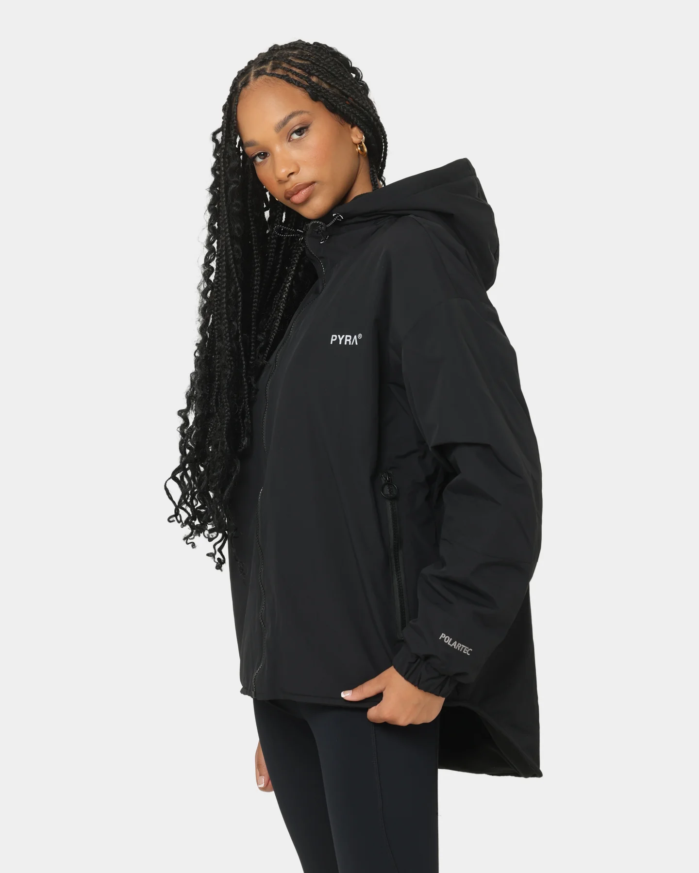 PYRA Women's Polartec Trail Jacket Black - Image 6