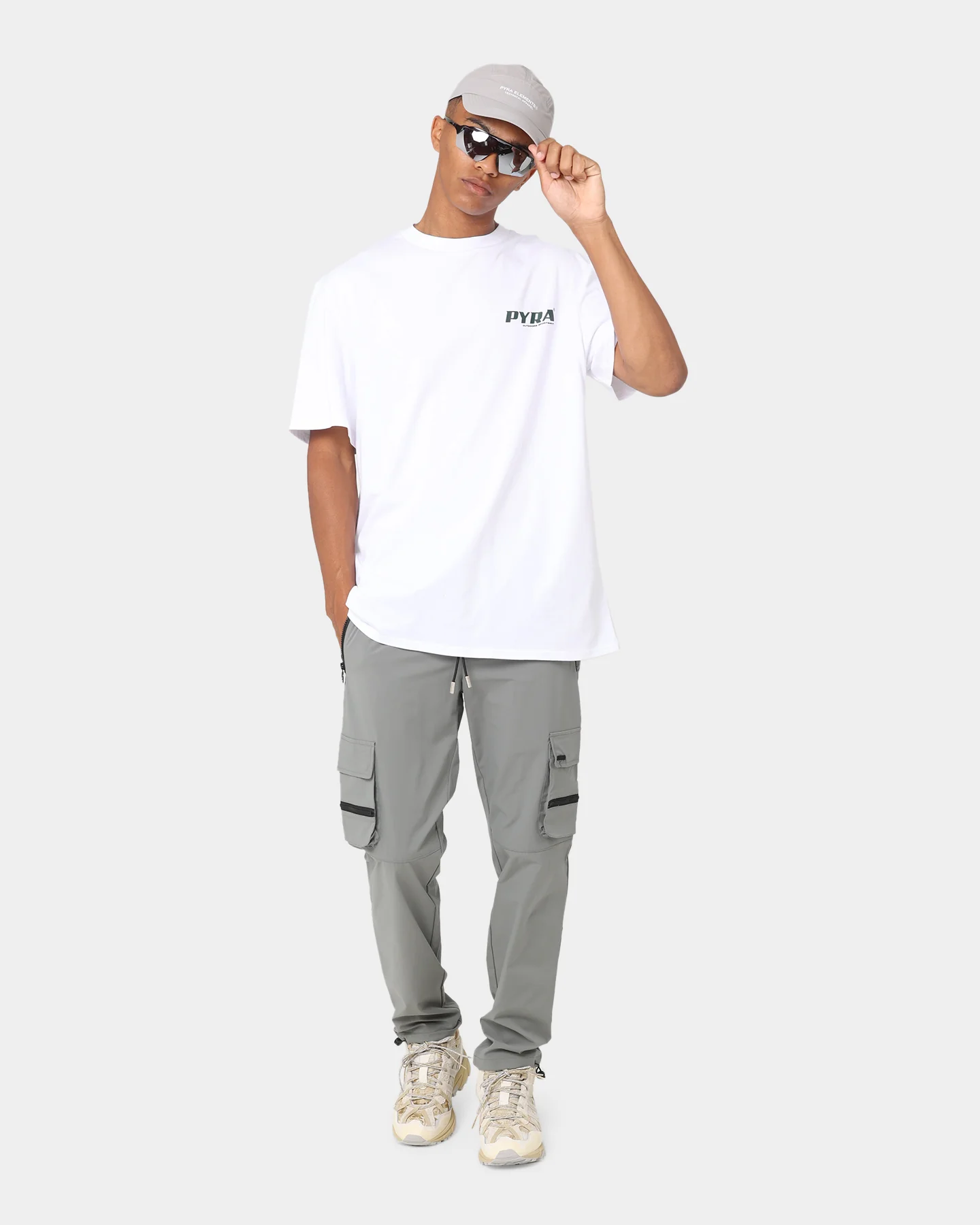 PYRA Version T-Shirt White/Green - Image 8