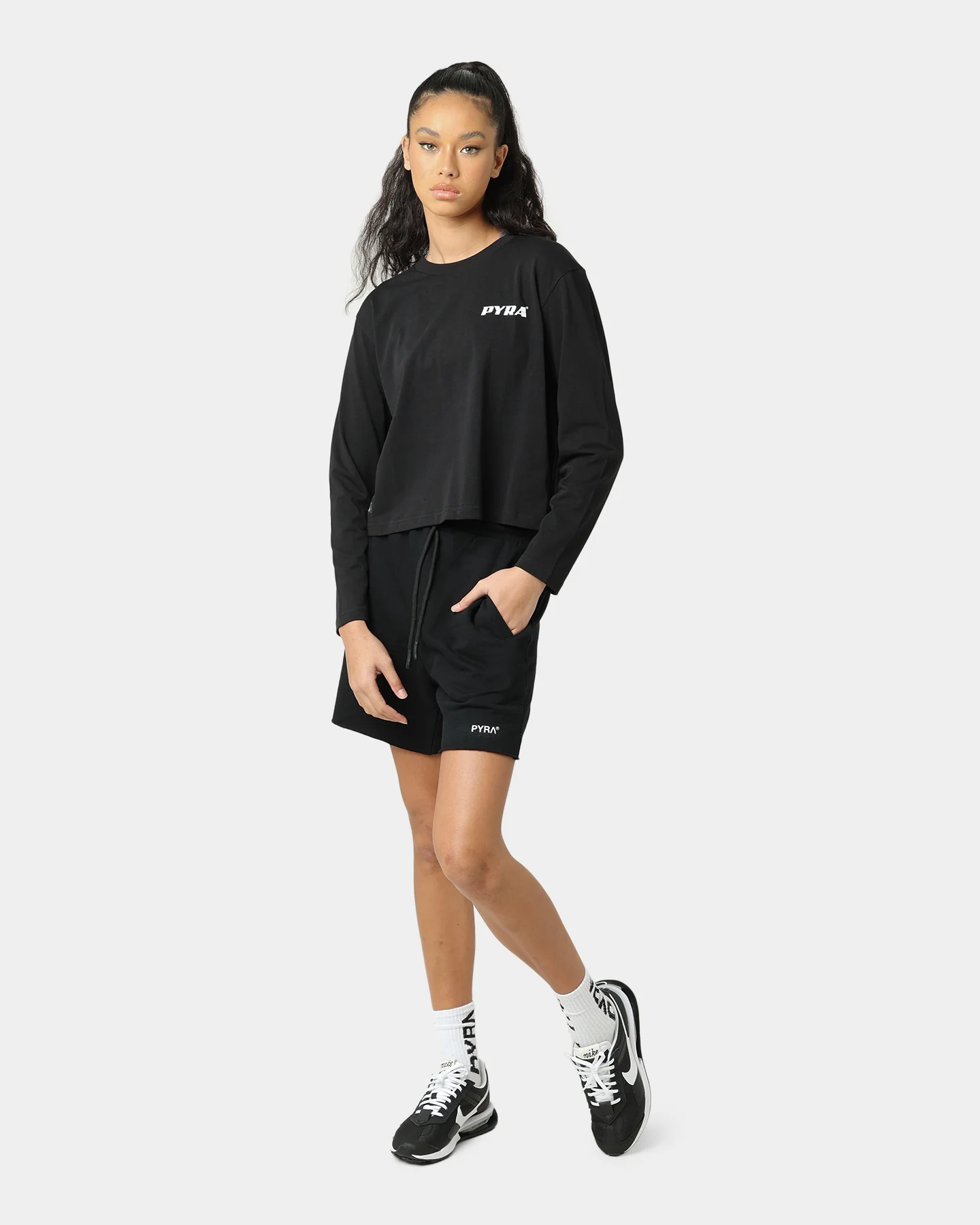 Pyra Women's Elevation T-Shirt Black/White - Image 2