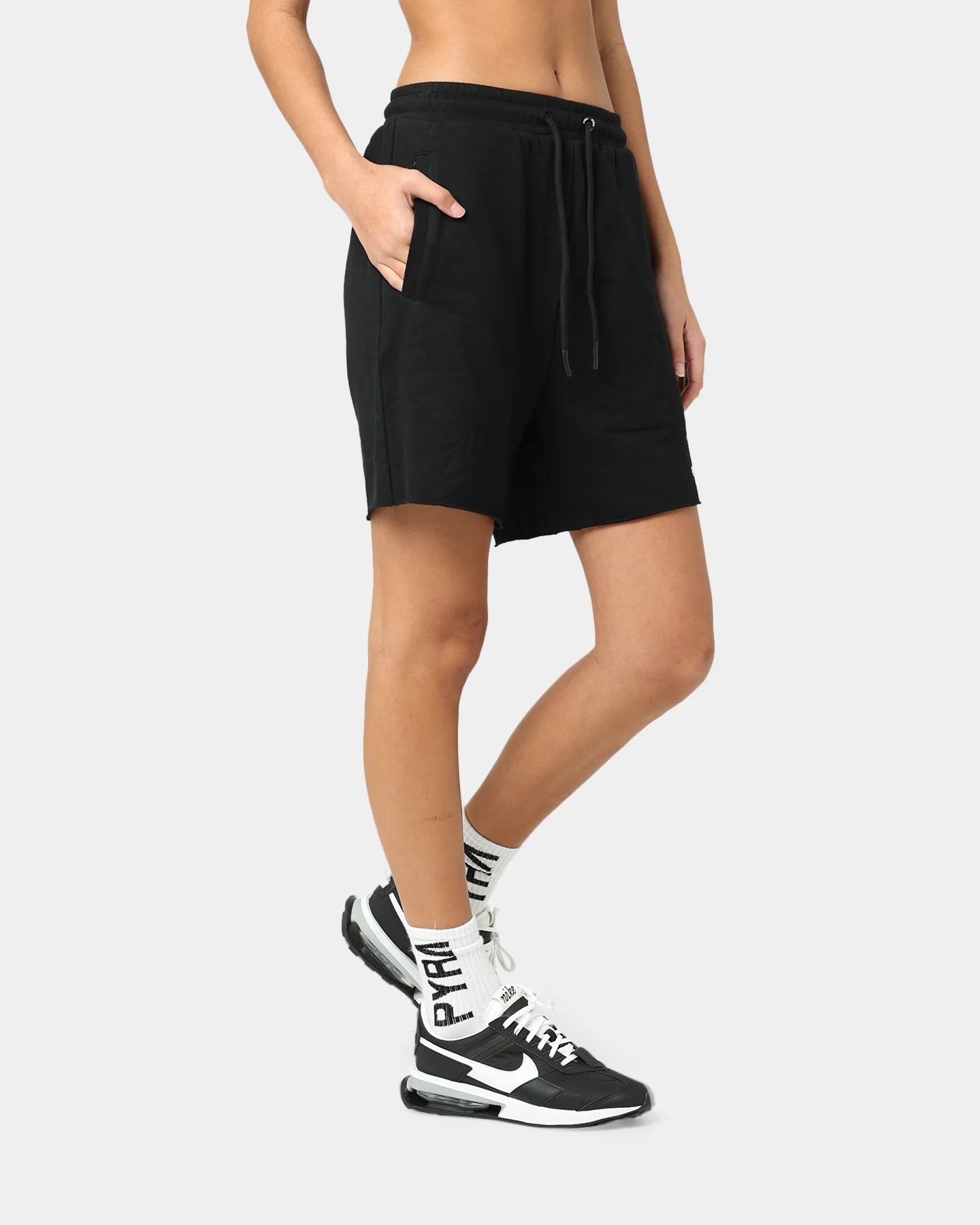 PYRA Women's Tahoe Fleece Shorts Black - Image 5
