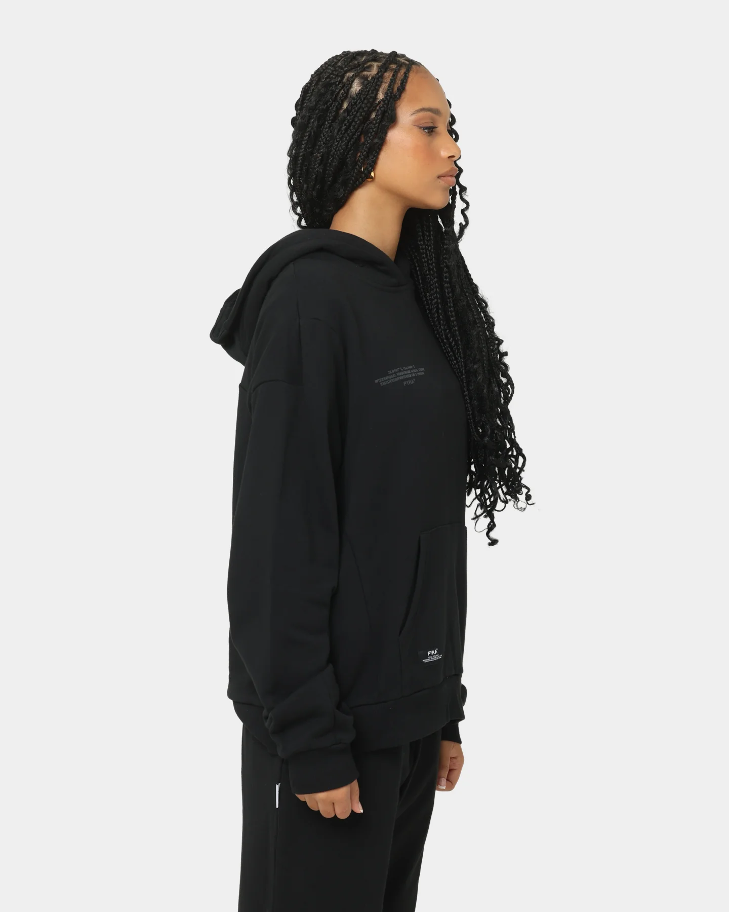 PYRA Women's TM Standard Hoodie Black - Image 5