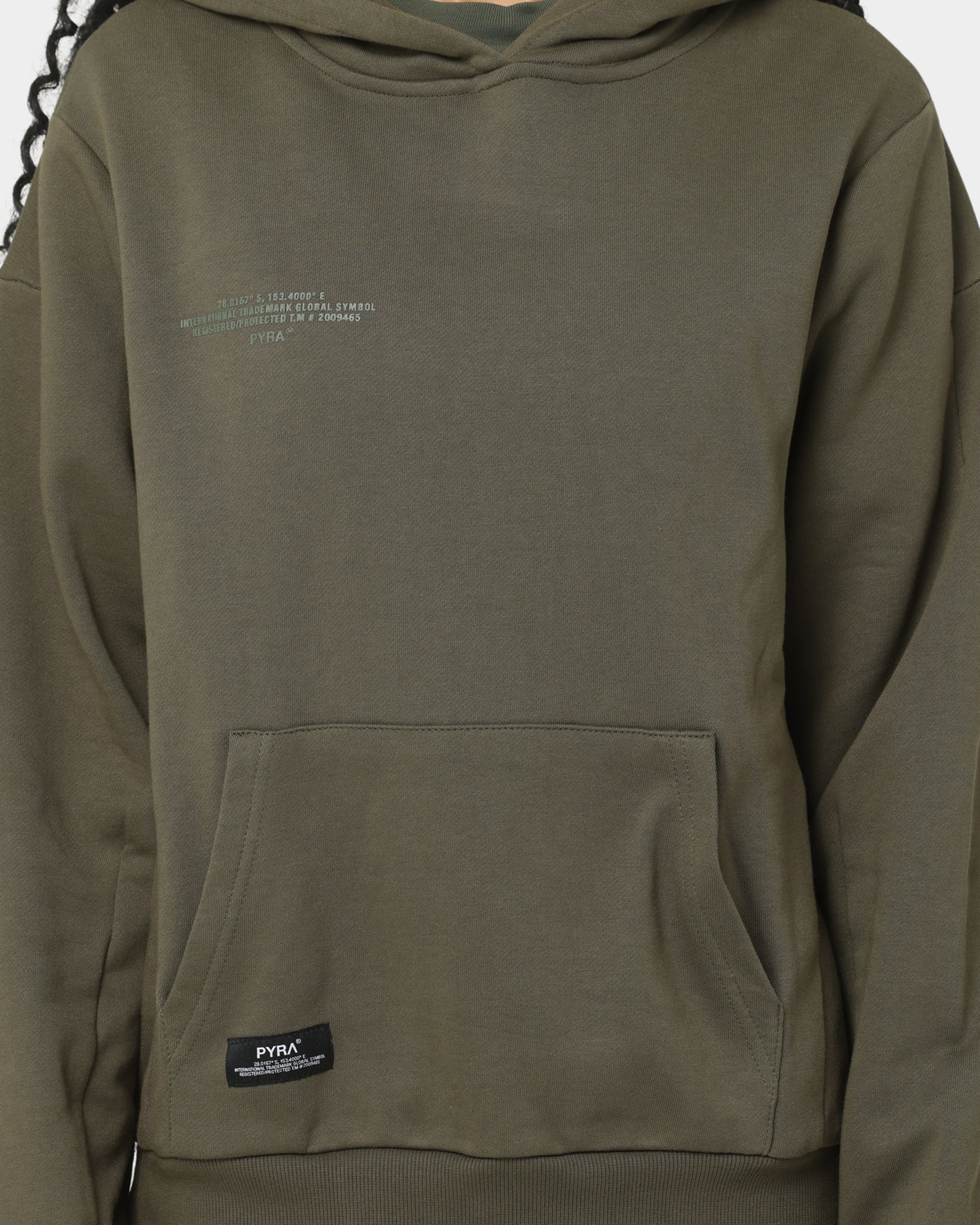 PYRA Women's TM Standard Hoodie Dark Olive - Image 3