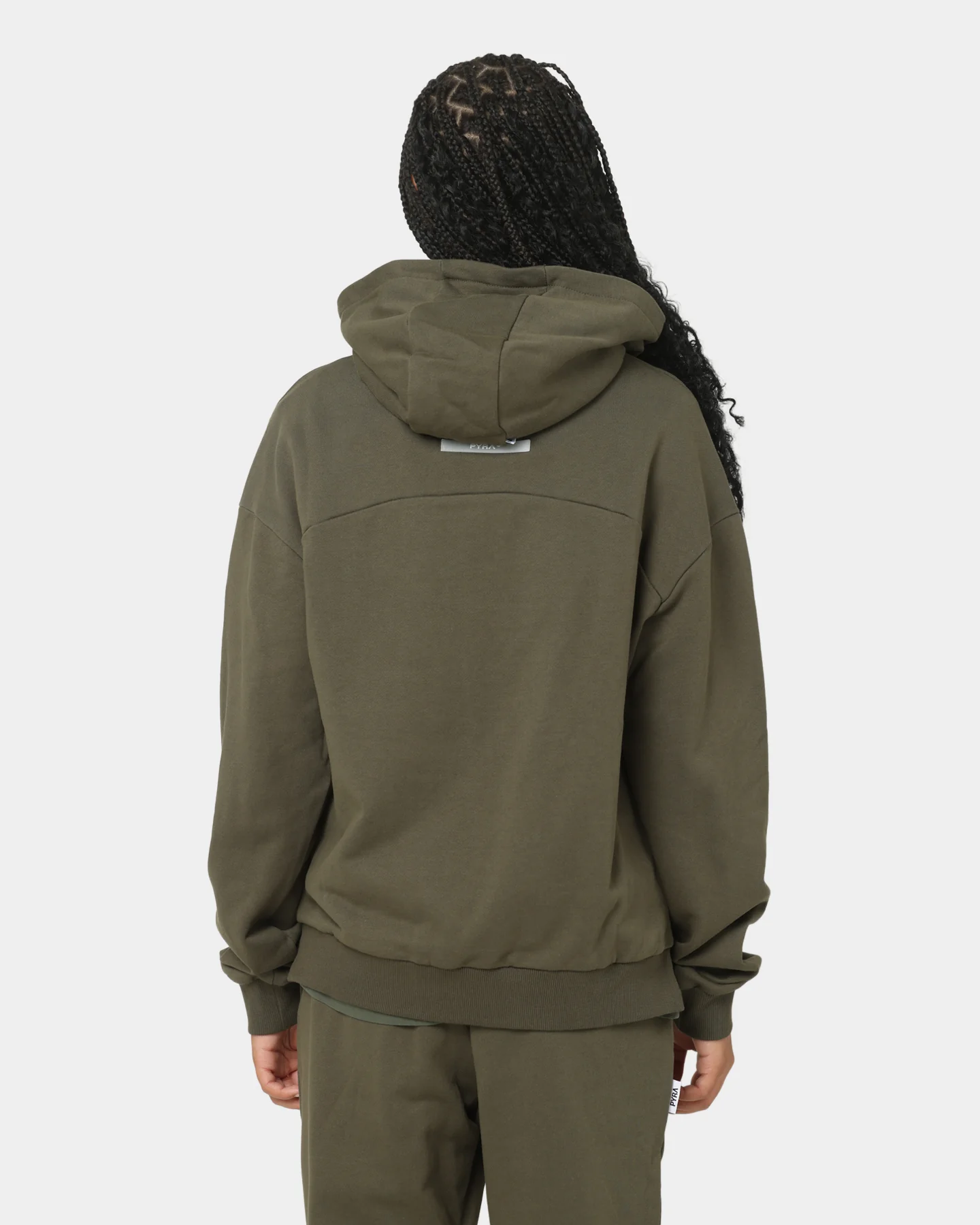 PYRA Women's TM Standard Hoodie Dark Olive - Image 4