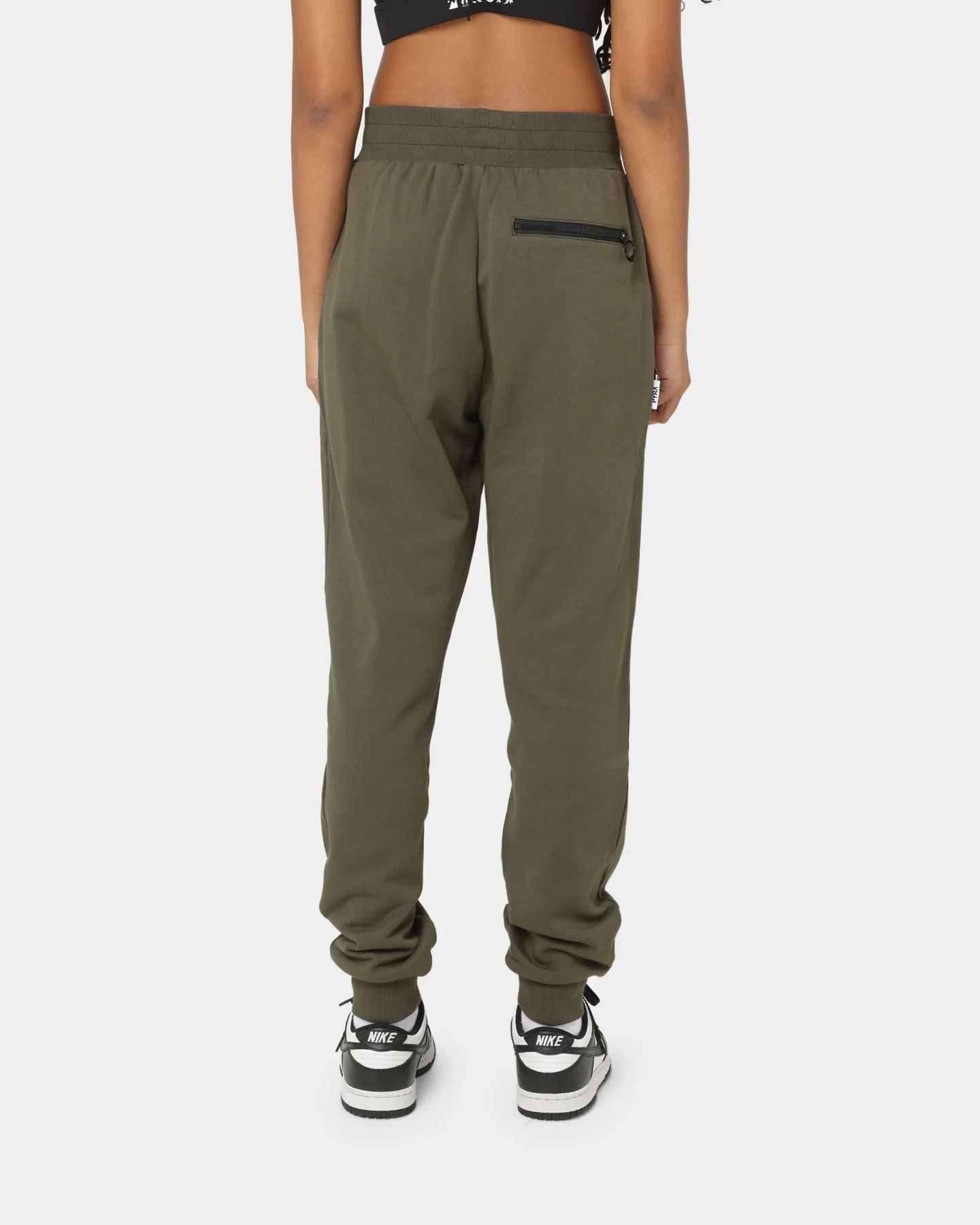 PYRA Women's TM Standard Track Pants Dark Olive - Image 4