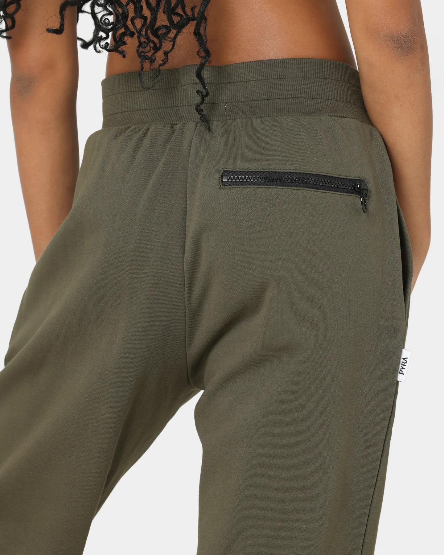 PYRA Women's TM Standard Track Pants Dark Olive - Image 8