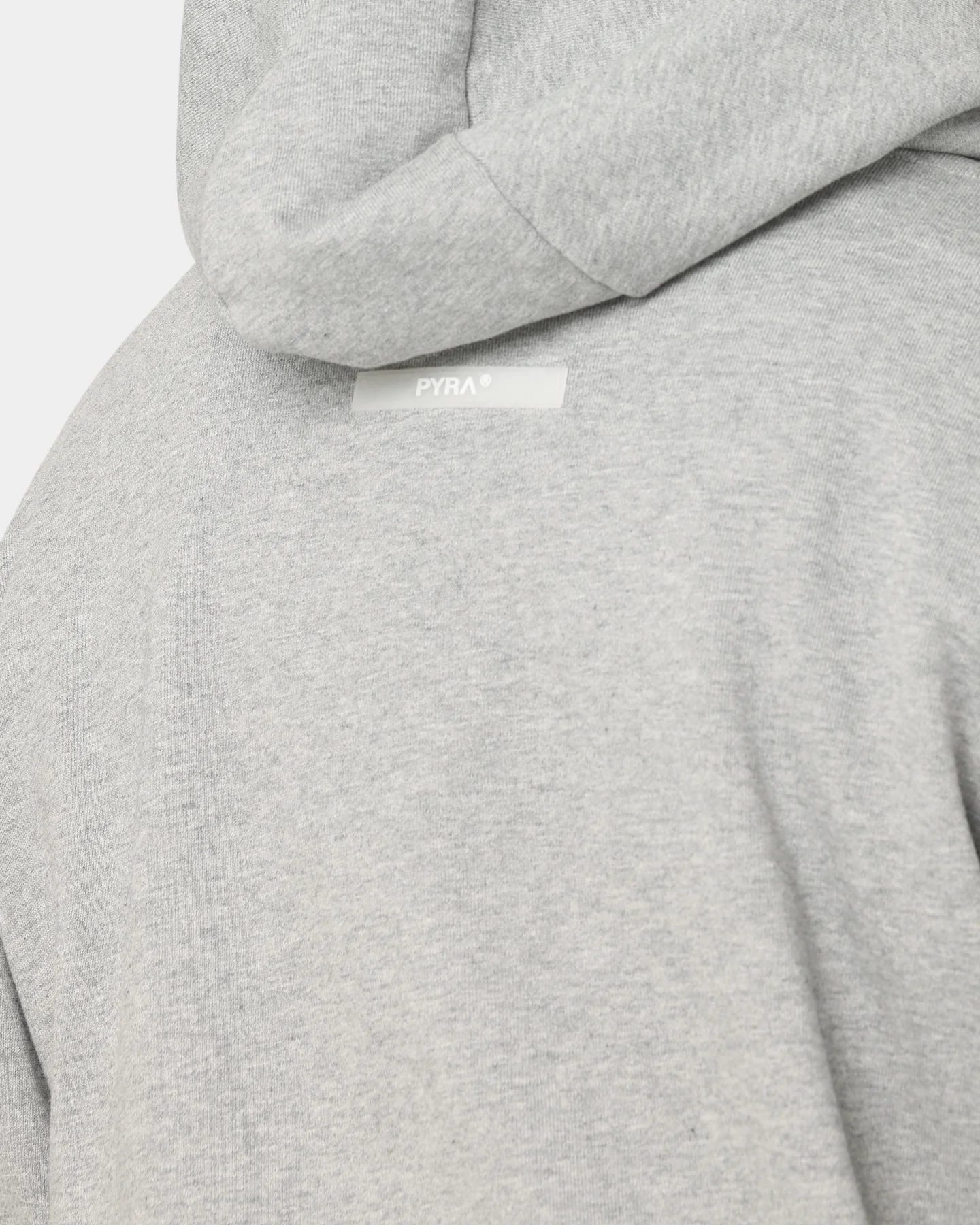 PYRA Zip Through Hoodie Grey Marle - Image 7