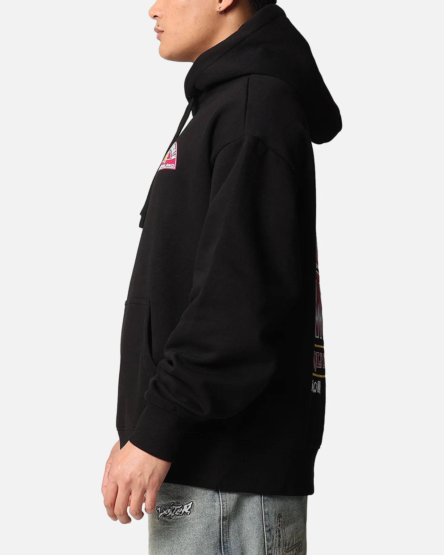 Queensland Ruby League State Of Origin 1995 Winners Hoodie Faded Black - Image 6