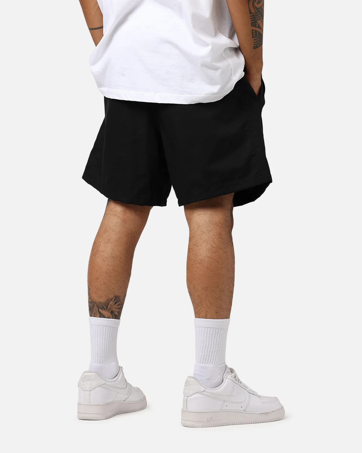 Raised By Wolves Barbarian Ripstop Camp Shorts Black - Image 3
