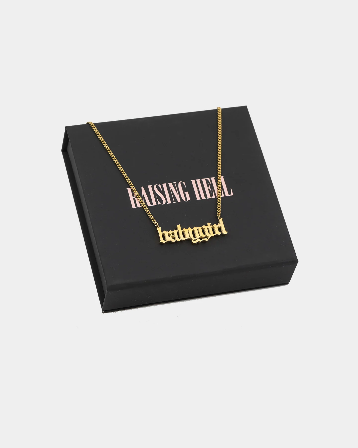 Raising Hell Women's 18" Babygirl Pendant Gold - Image 6