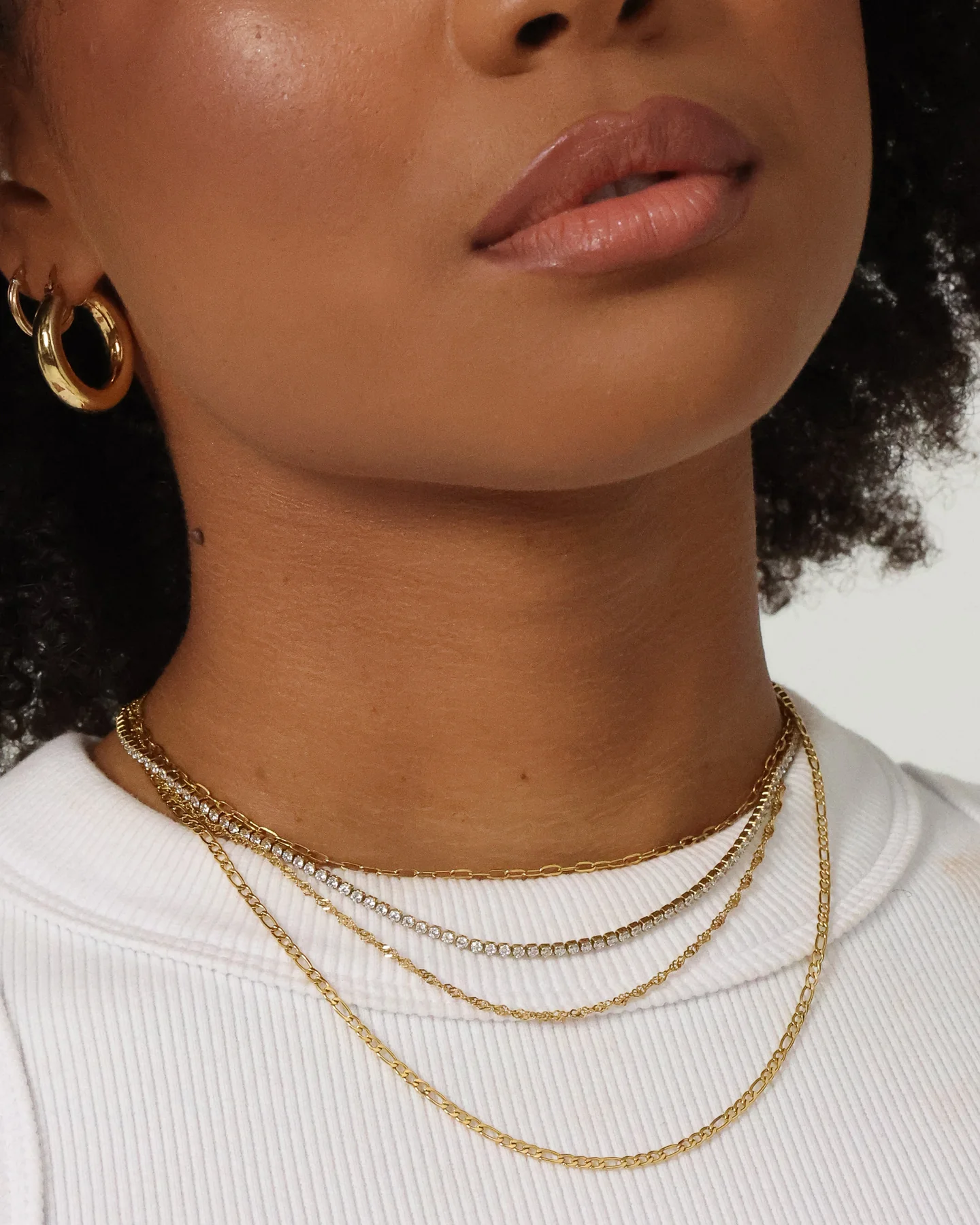 Raising Hell Women's 4 Chain Customisable Clasp Gold - Image 4