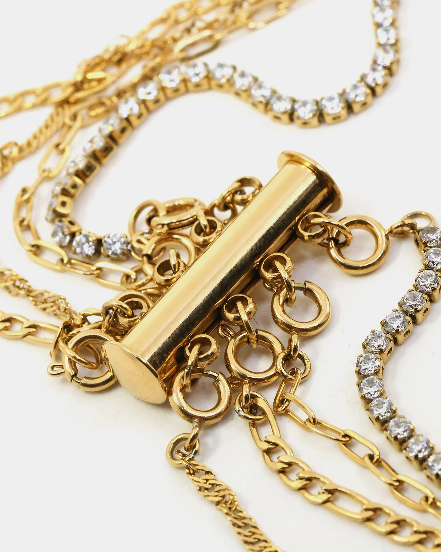 Raising Hell Women's 4 Chain Customisable Clasp Gold - Image 5