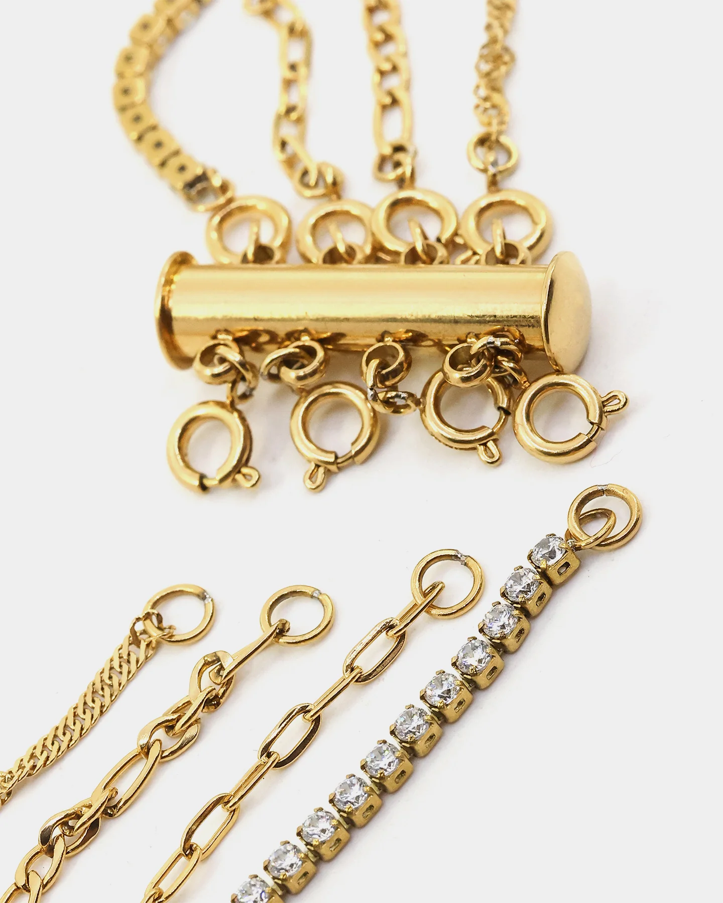 Raising Hell Women's 4 Chain Customisable Clasp Gold - Image 8