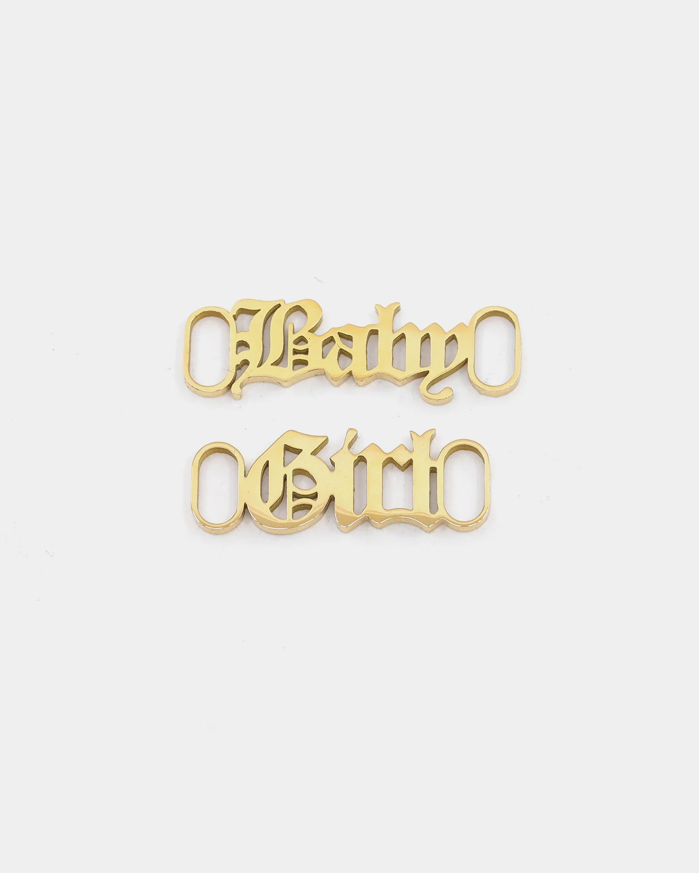 Raising Hell Women's Baby Girl Shoe Charm Gold - Image 3