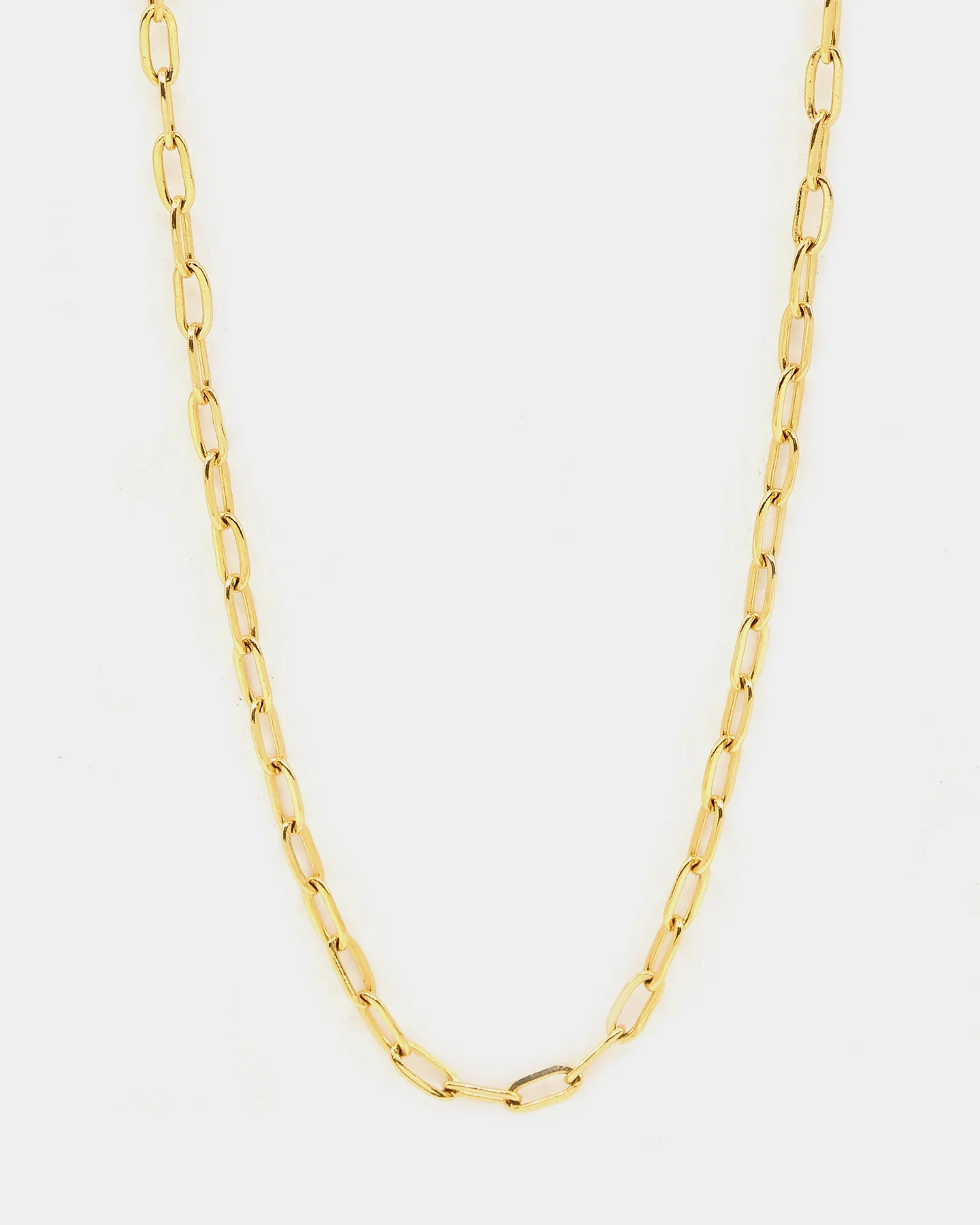 Raising Hell Women's Customisable Long Cable Necklace Gold - Image 2