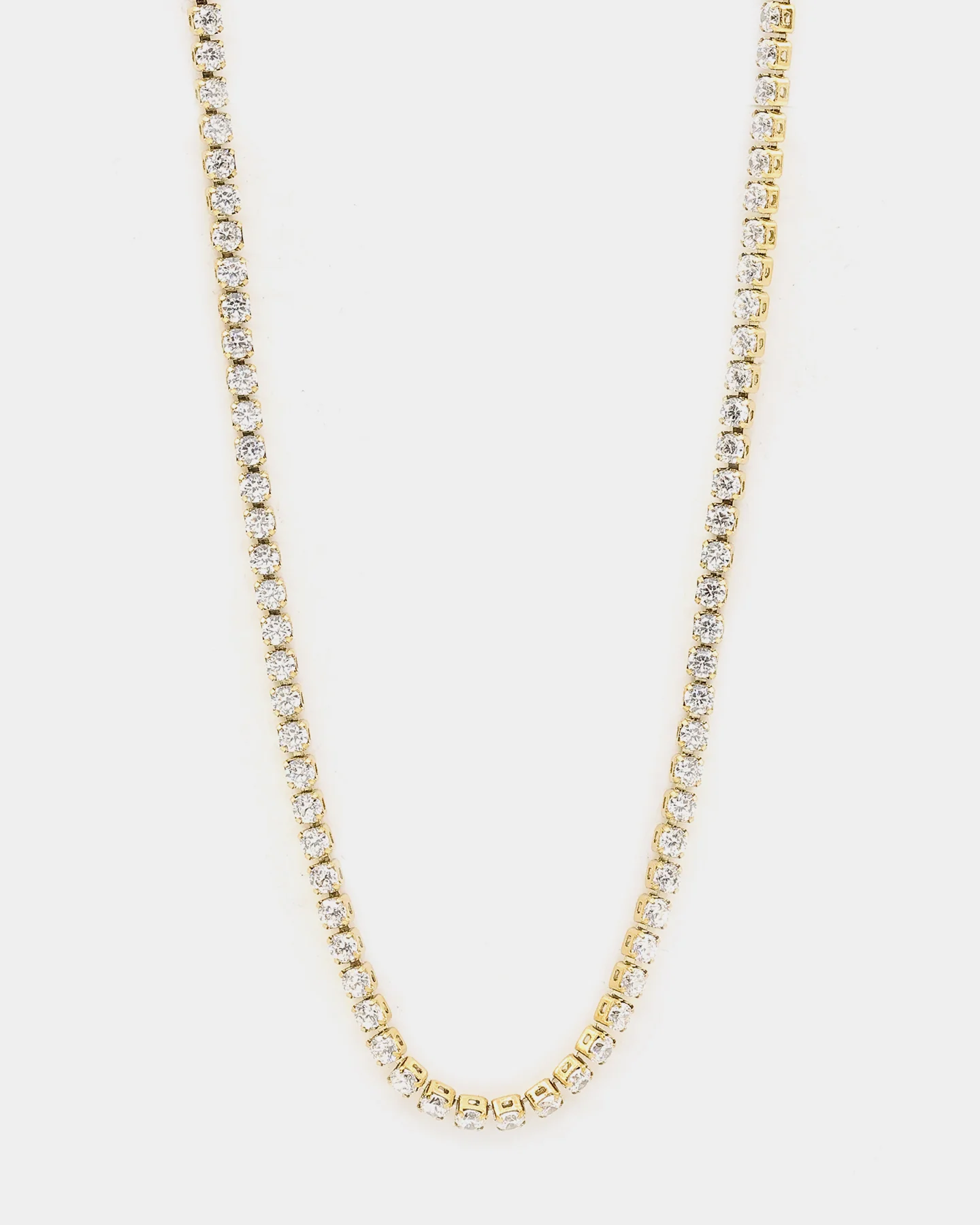 Raising Hell Women's Customisable Tennis Necklace Gold - Image 2