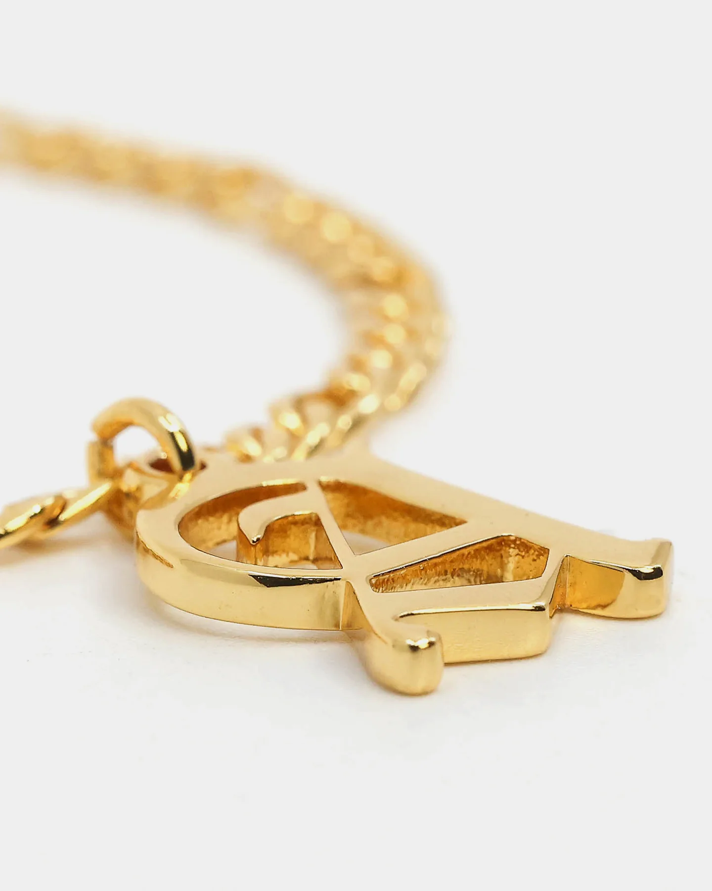 Raising Hell Women's Gothic Letter Anklet Gold - Image 4