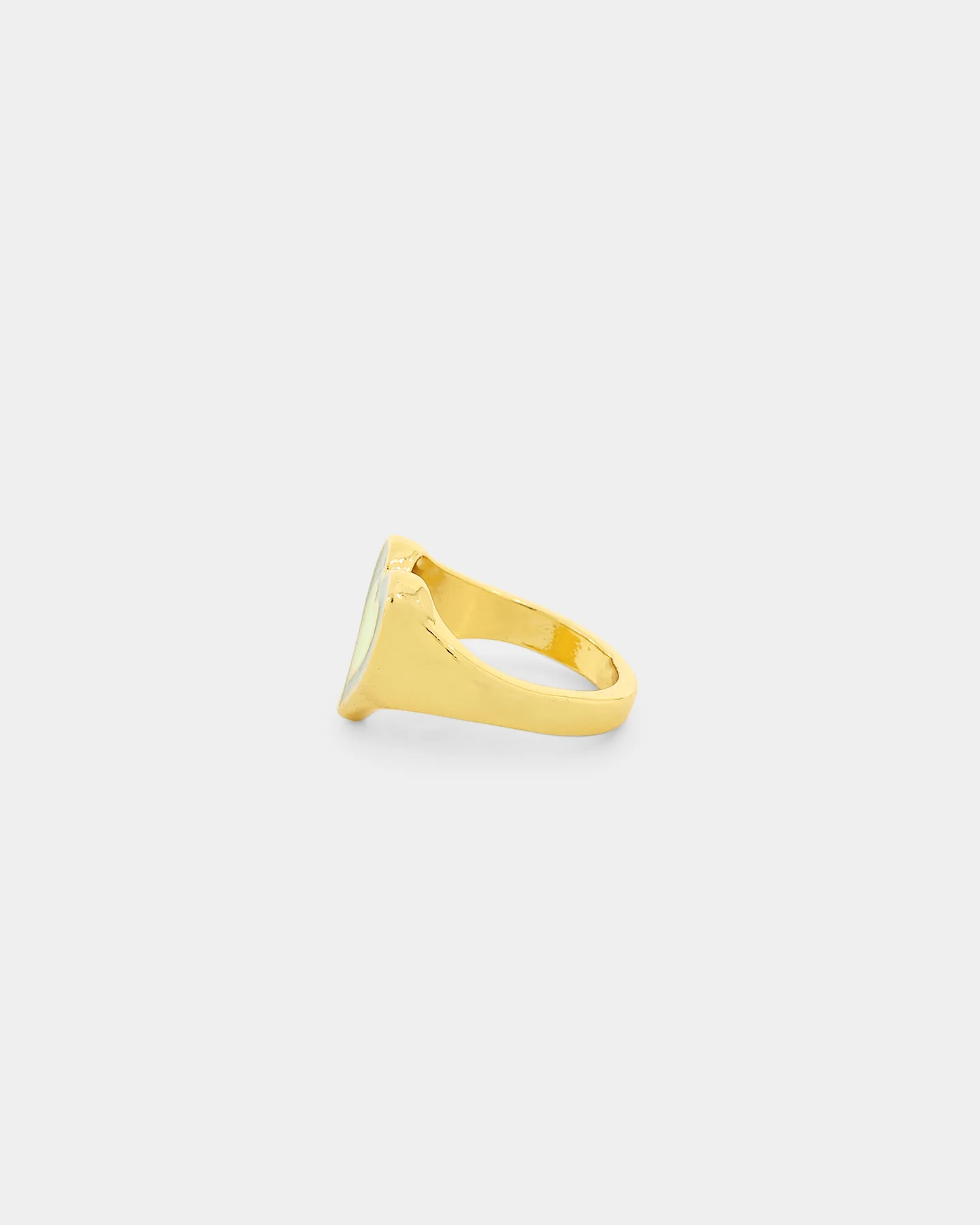 Raising Hell Women's Pastel Hearts Ring Gold/Green - Image 6