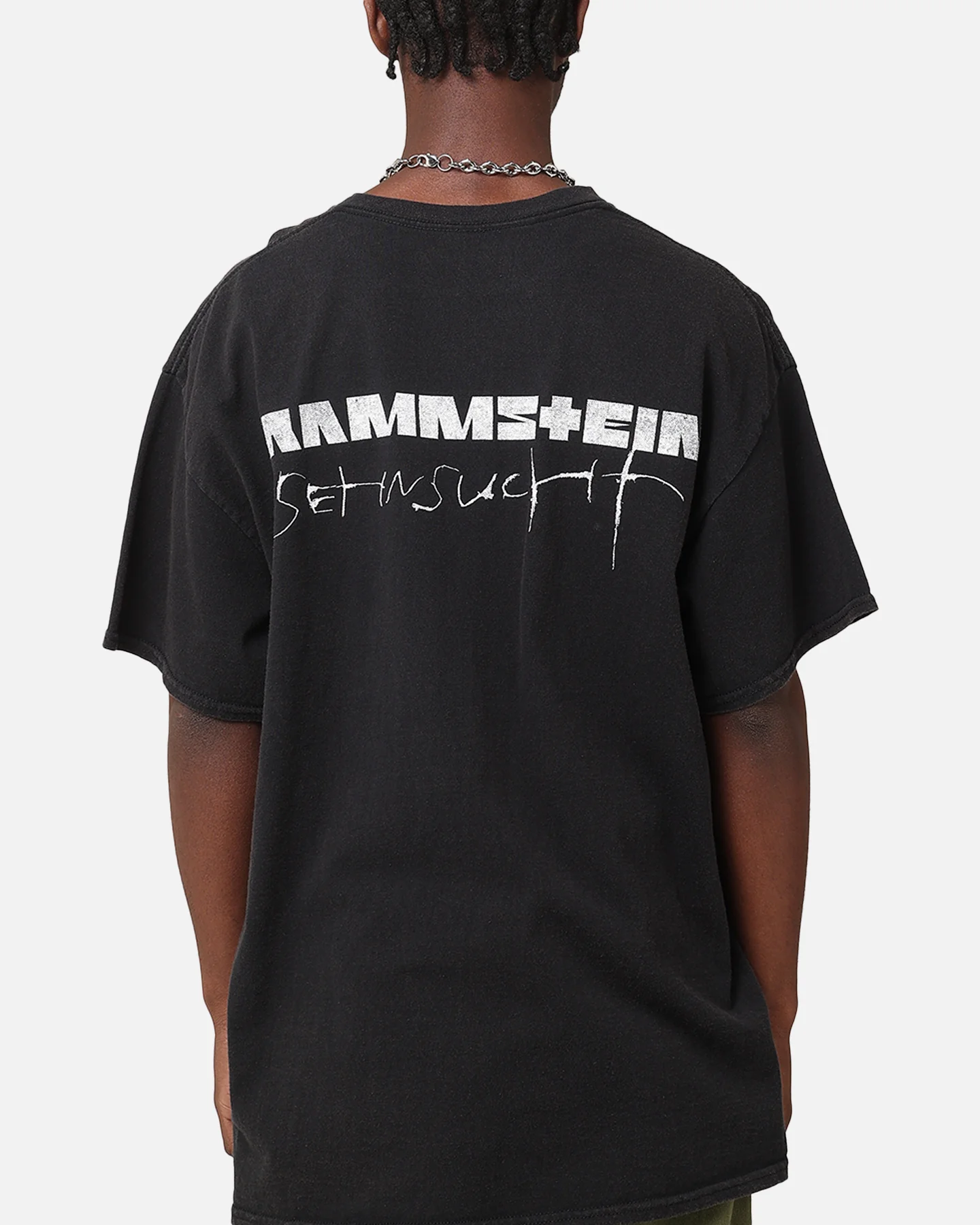 Rammstein Cracked Glass Vintage T-Shirt Black Vintage - Image 2