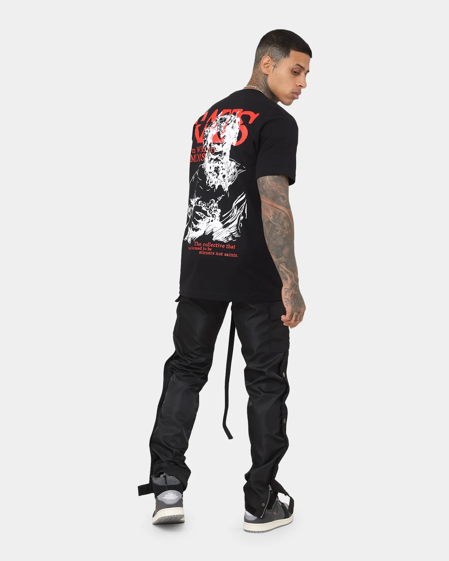 Rats Get Fat Down With My Demons T-Shirt Black - Image 3