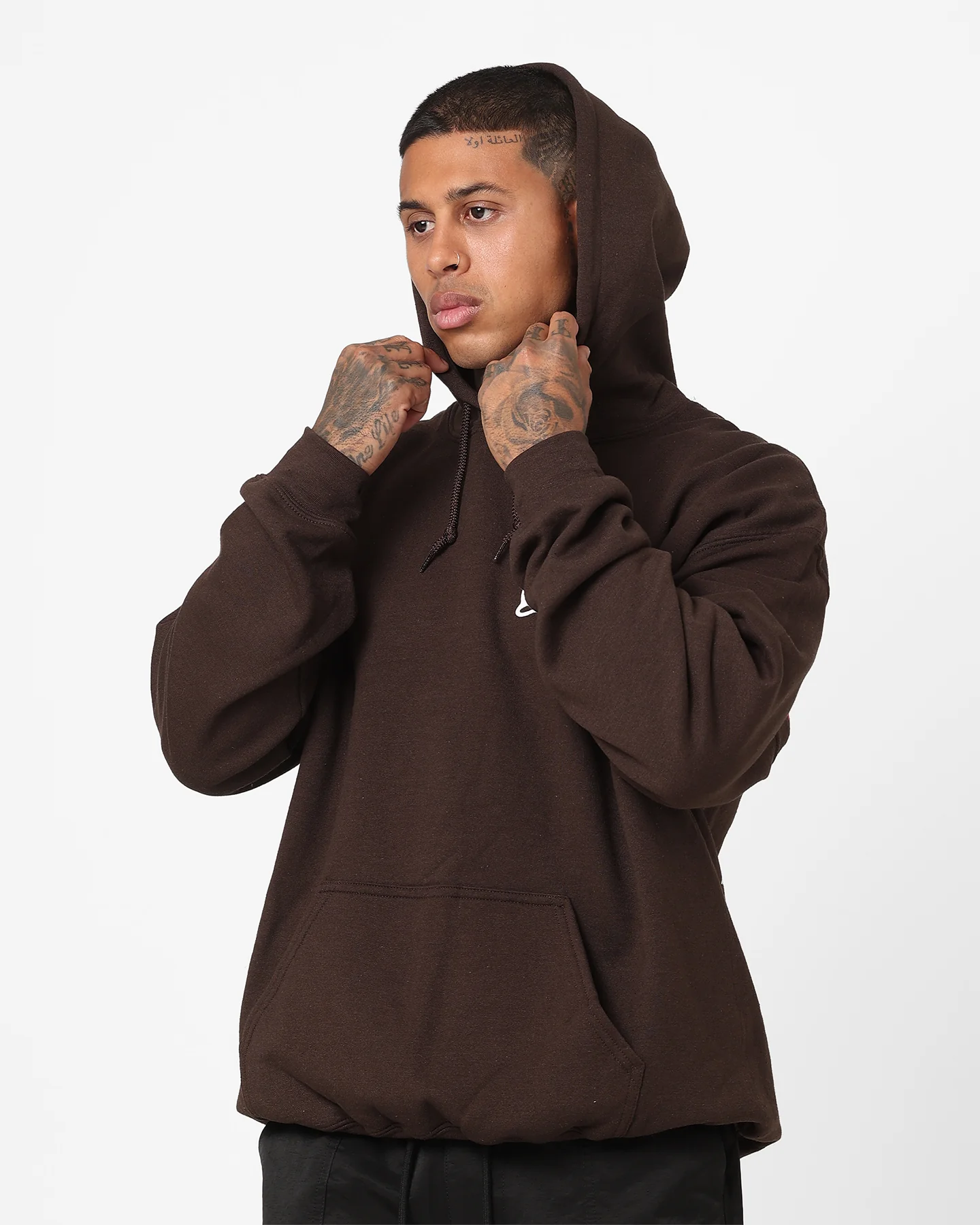 Rats Get Fat Own Luck Hoodie Brown - Image 7
