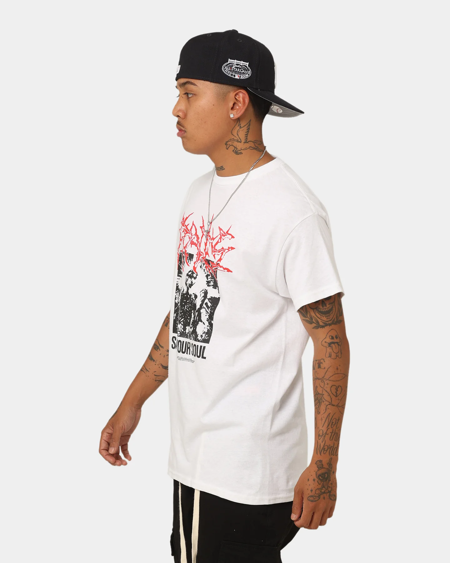 Rats Get Fat Save Your Soul T-Shirt White - Image 6