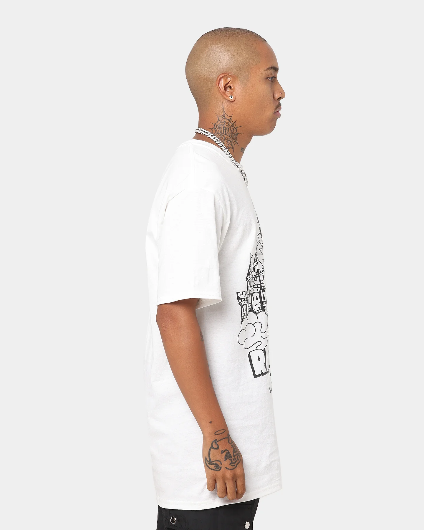 Rats Get Fat Wild Wizard T-Shirt White - Image 5