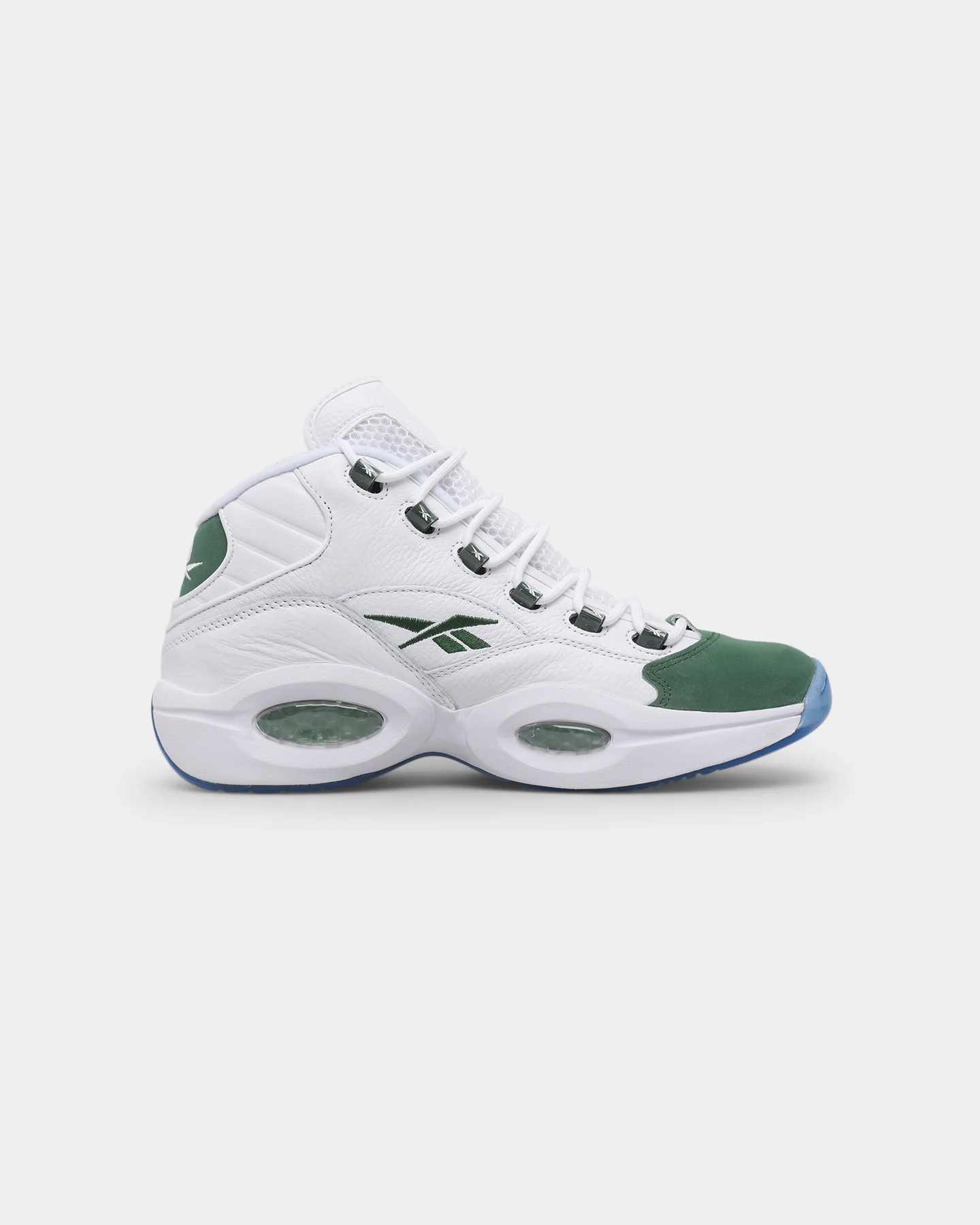 Reebok Question Mid "Green Toe" Ftwr White/Pine Green - Image 4