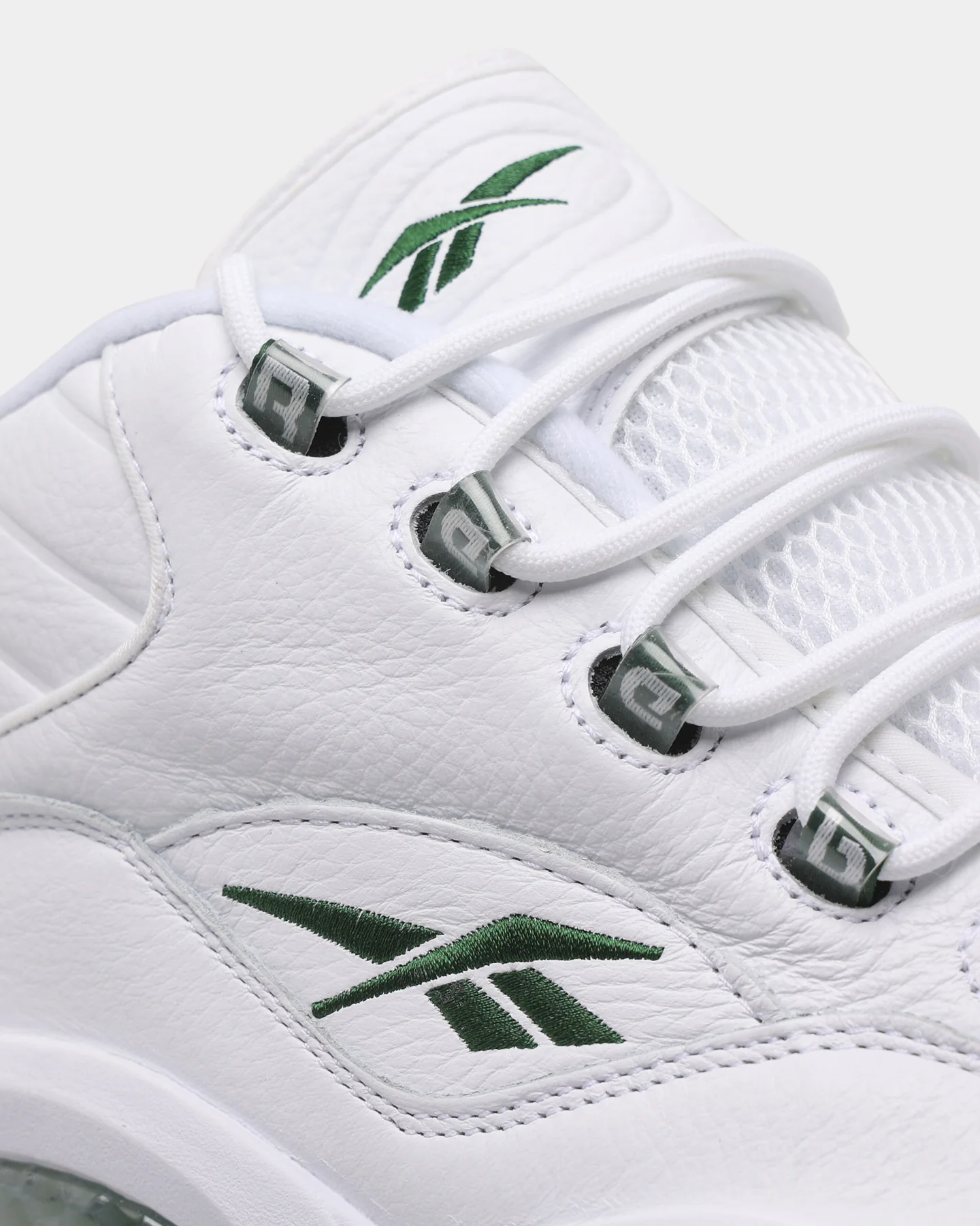 Reebok Question Mid "Green Toe" Ftwr White/Pine Green - Image 7