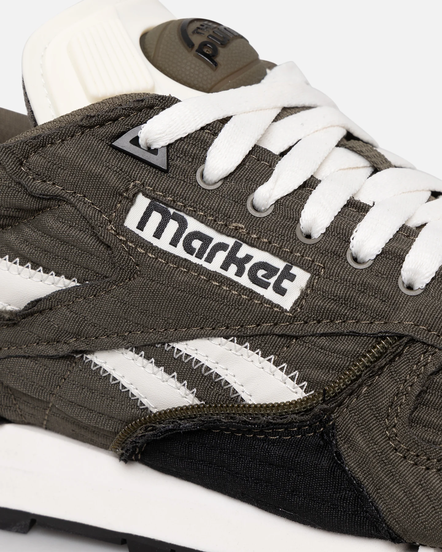 Reebok X MARKET Classic Leather Pump Army Green/Core Black - Image 7