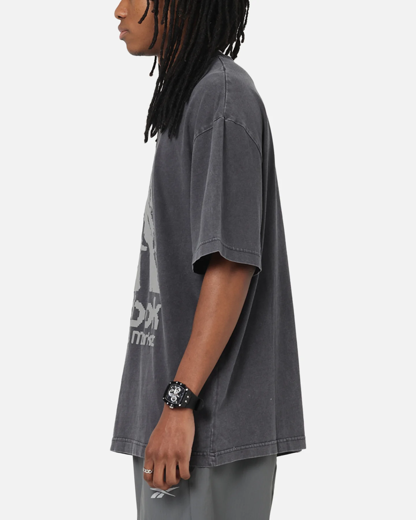 Reebok X Market Graphic T-Shirt Black/Silver - Image 5