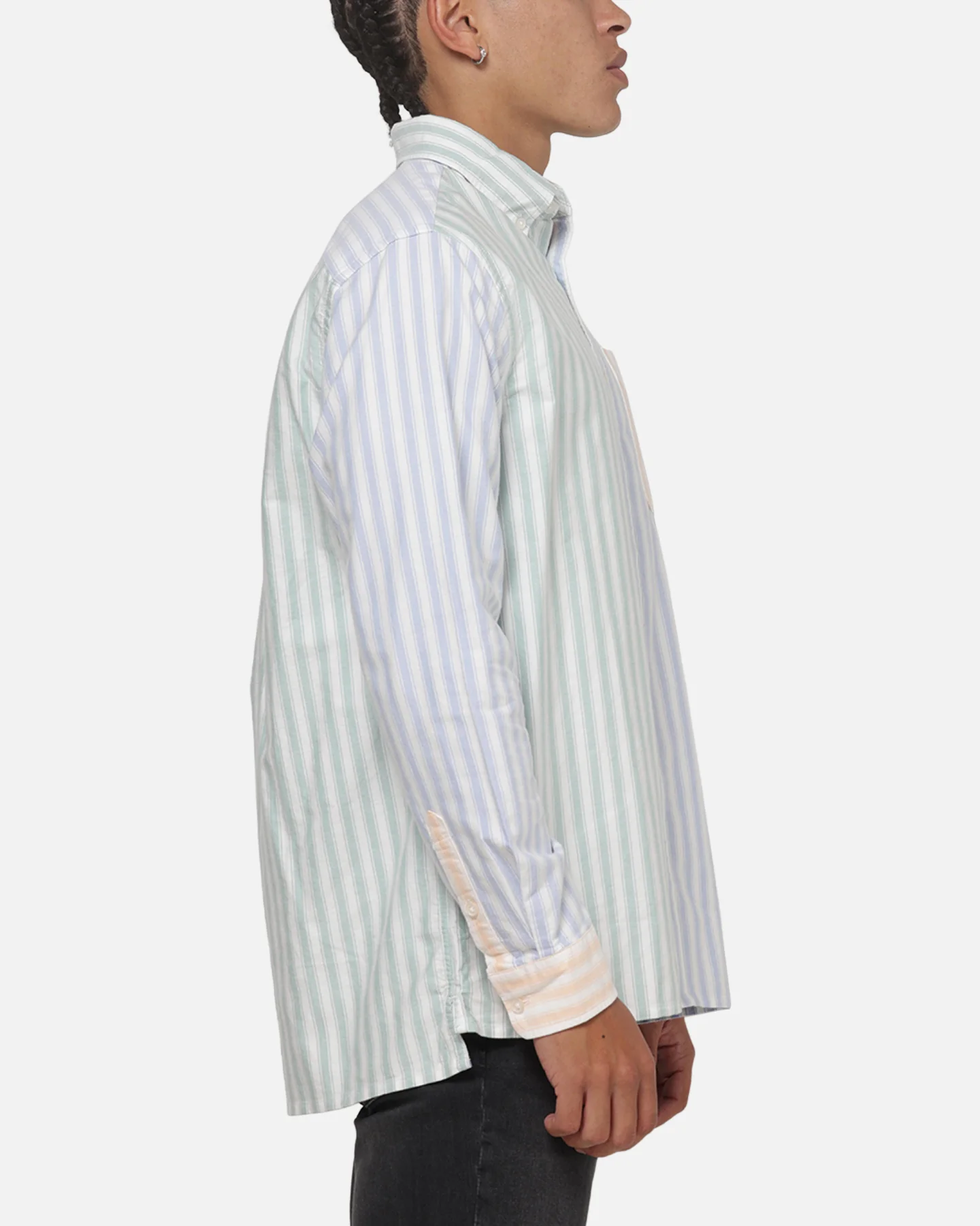 Tommy Jeans Relaxed Oxford Fun Shirt Light Blue/Multicolour - Image 4