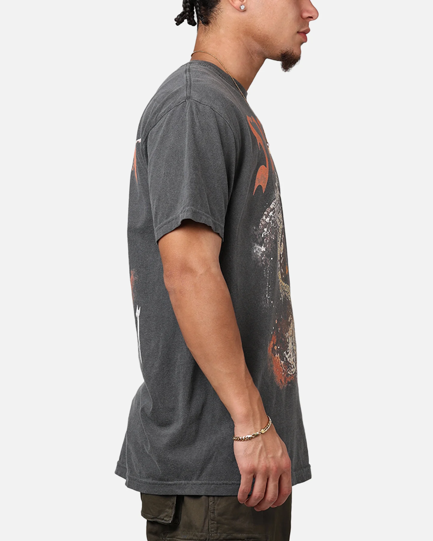 Ripple X Game Of Thrones 'House Of The Dragon' Syrax T-Shirt Washed Black - Image 4