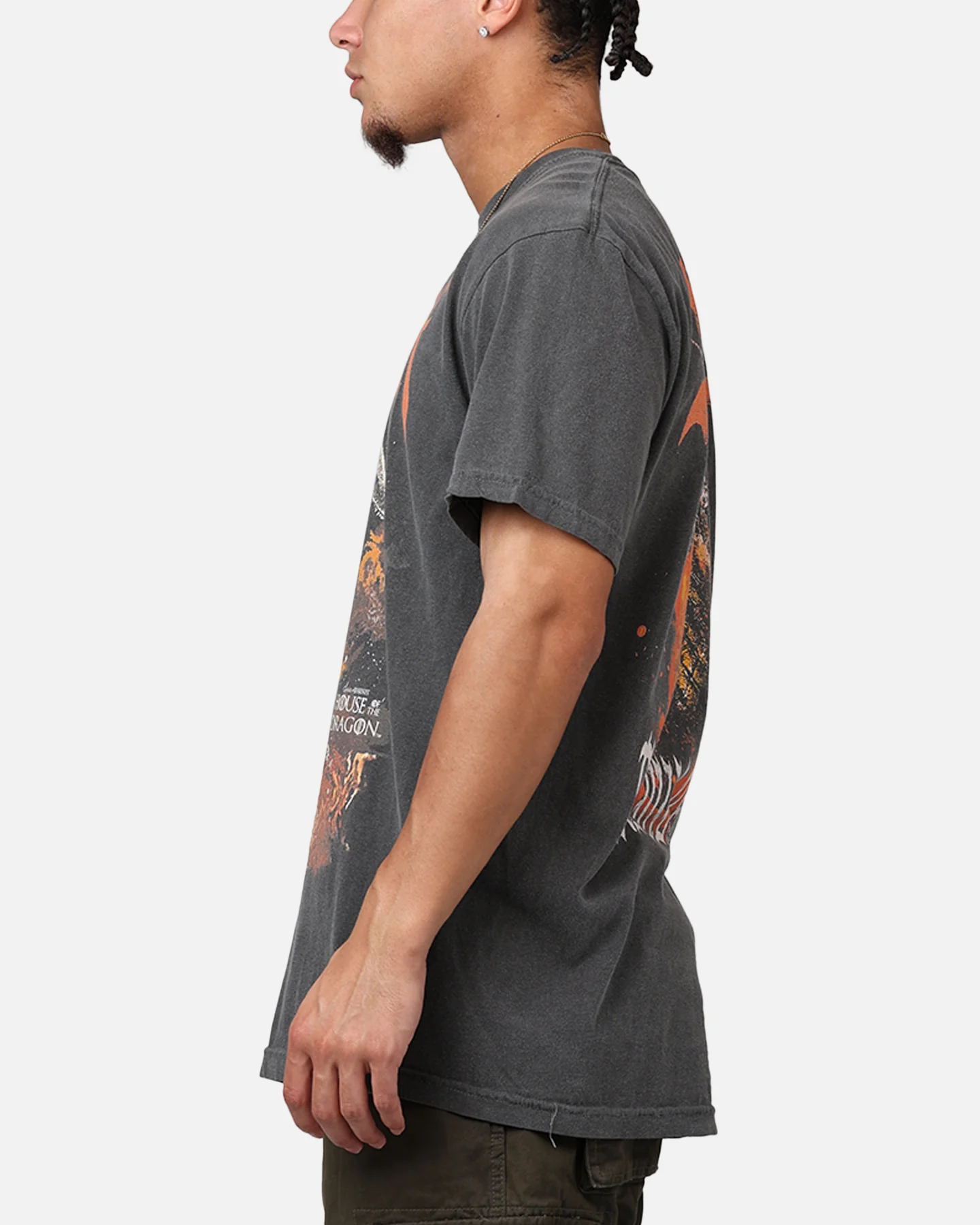 Ripple X Game Of Thrones 'House Of The Dragon' Syrax T-Shirt Washed Black - Image 5
