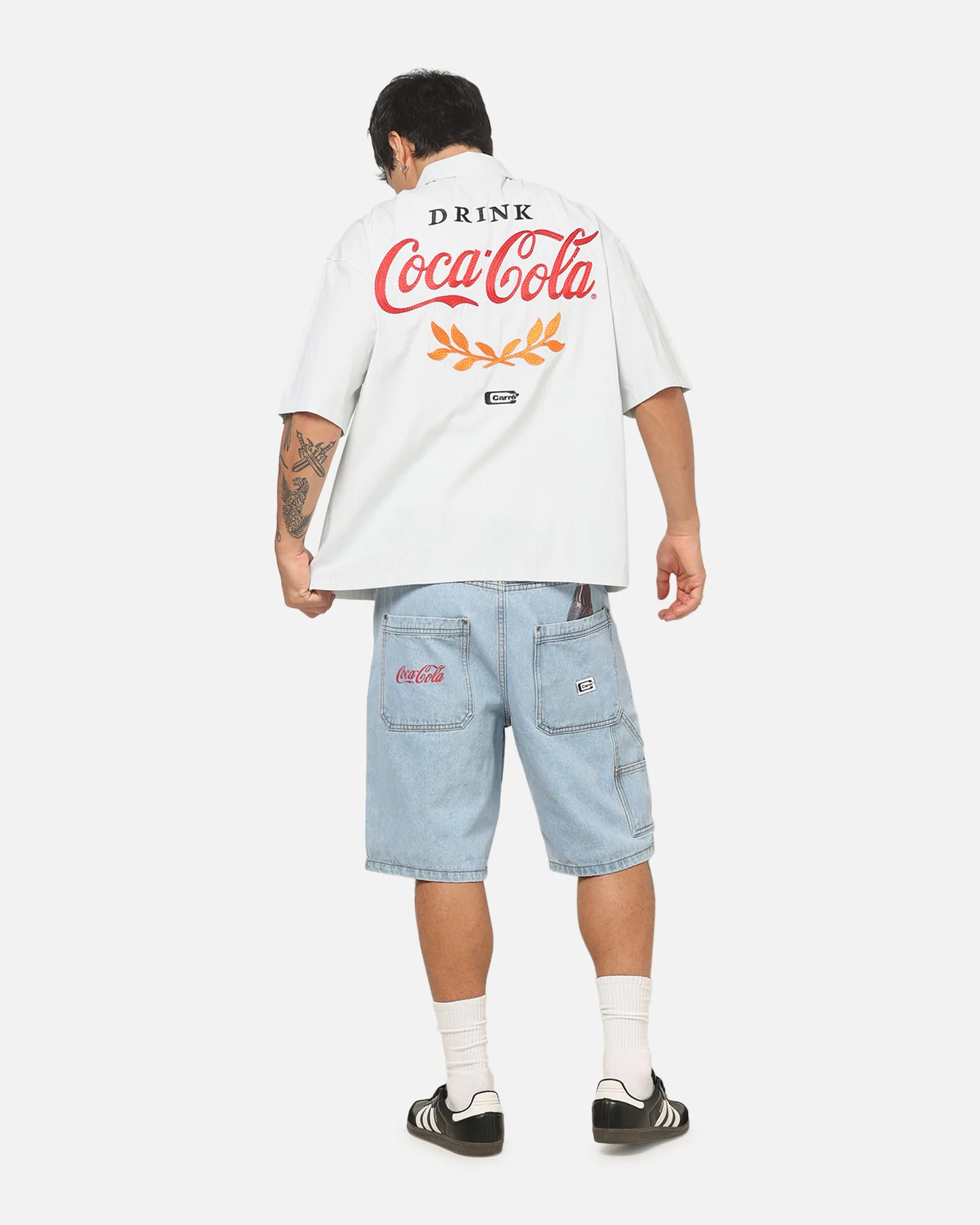 Carre Carré X Coca Cola Road Pilot Button Up Shirt Green - Image 3