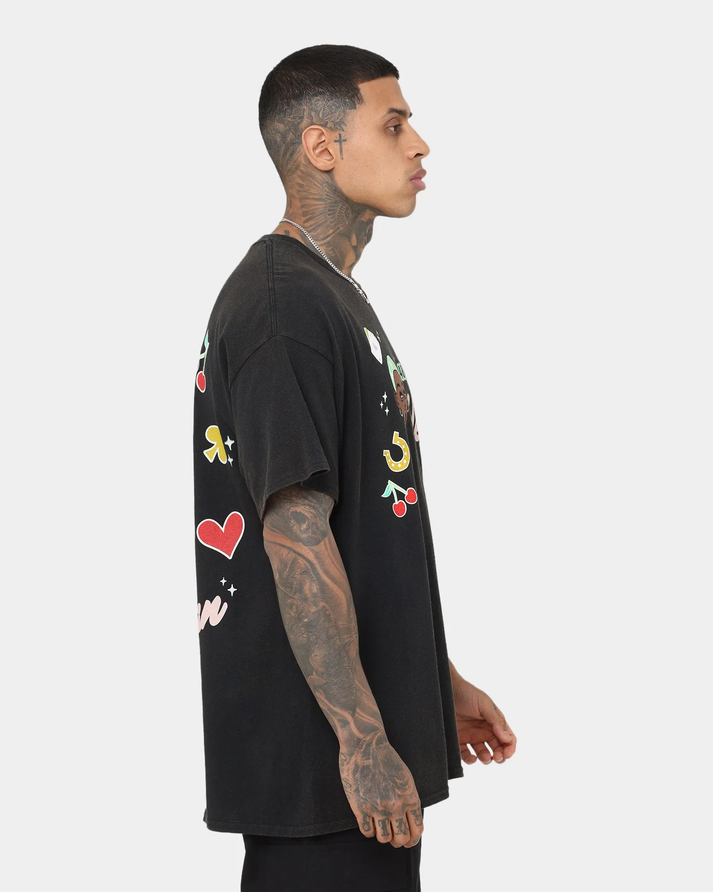 Rodman Brand 48 Hours In Vegas Vintage T-Shirt Black Wash - Image 6