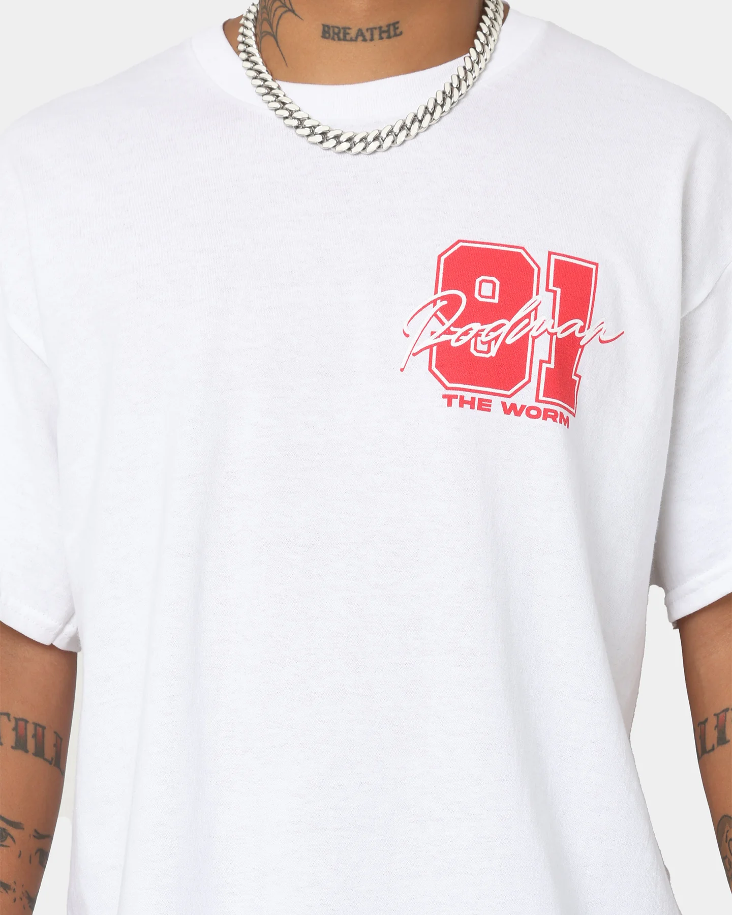 Rodman Brand 91 Core T-Shirt White - Image 5