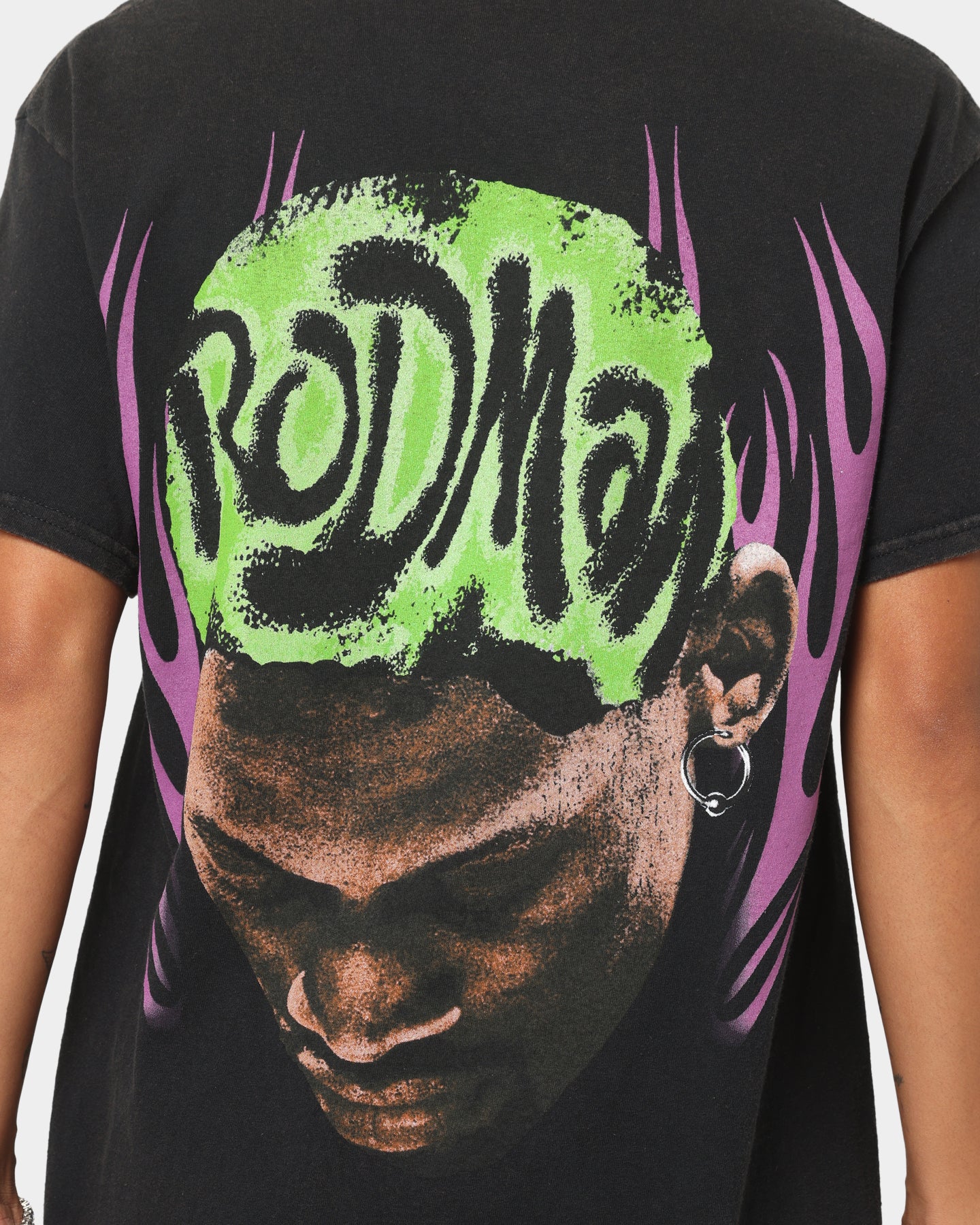 Rodman Brand Metal Logo Vintage T-Shirt Black Wash - Image 6