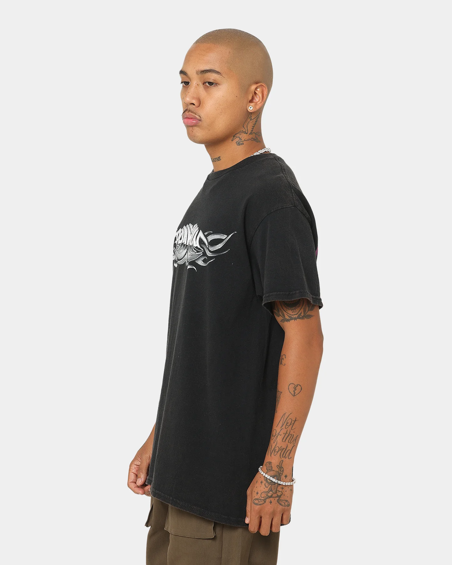 Rodman Brand Metal Logo Vintage T-Shirt Black Wash - Image 8