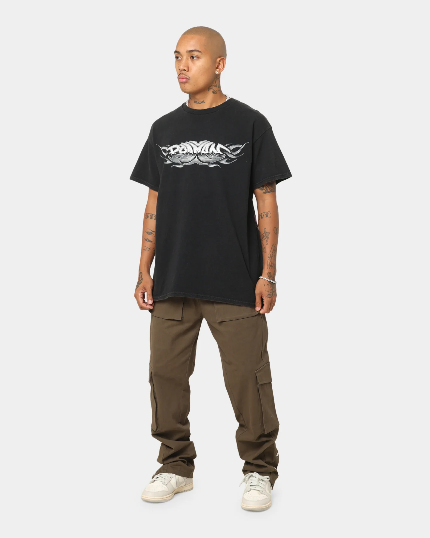 Rodman Brand Metal Logo Vintage T-Shirt Black Wash - Image 9