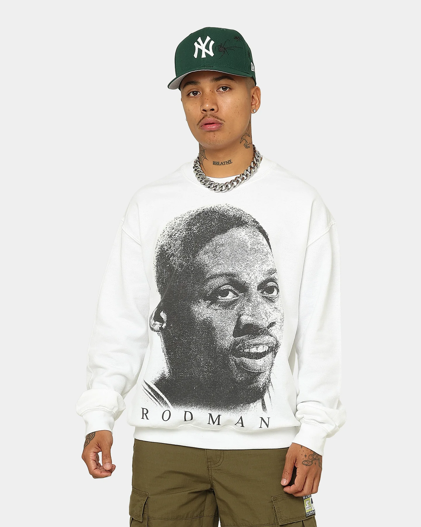 Rodman Brand Rodman Face UV Crewneck White - Image 2