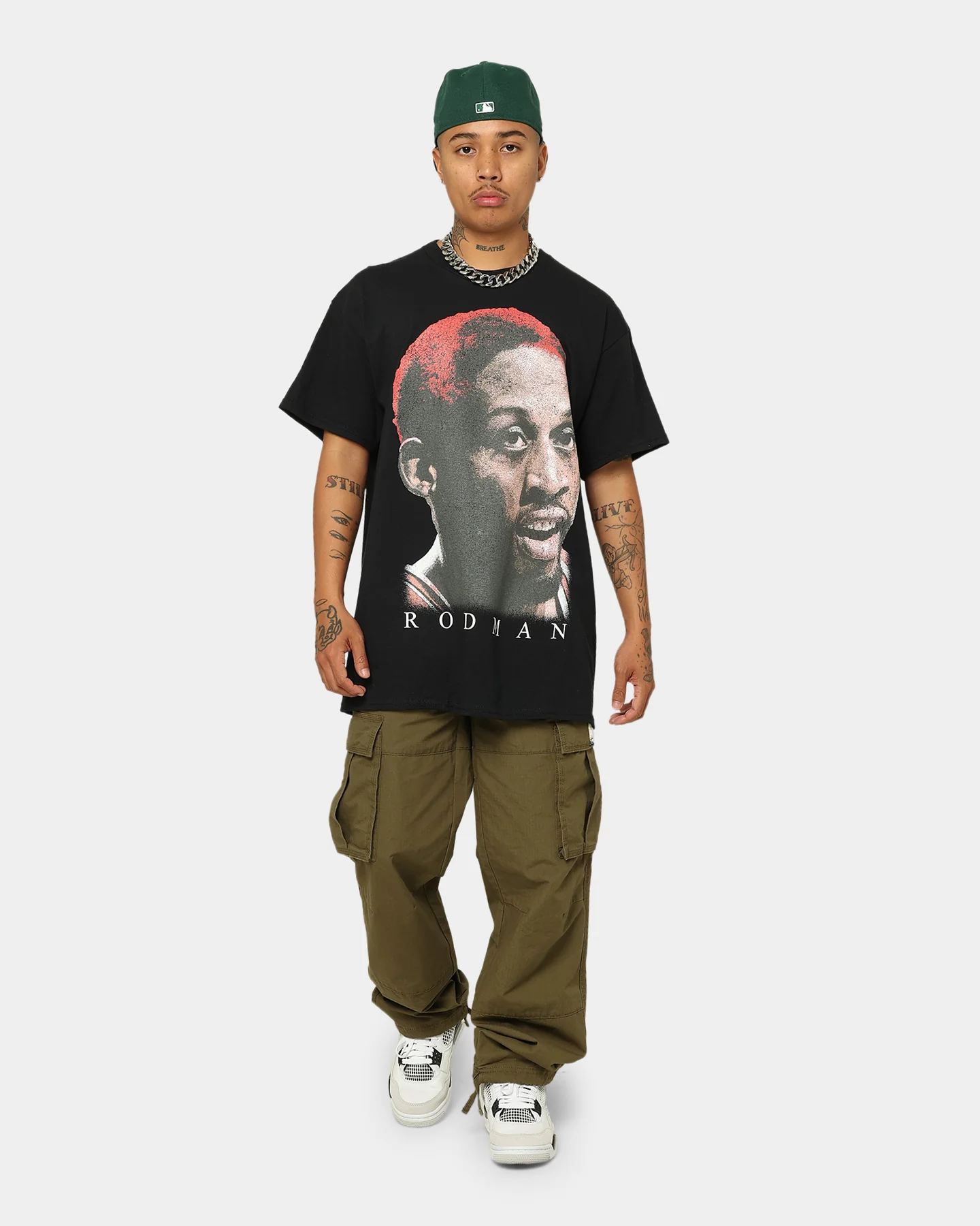 Rodman Brand Rodman Glow Face T-Shirt Black - Image 3